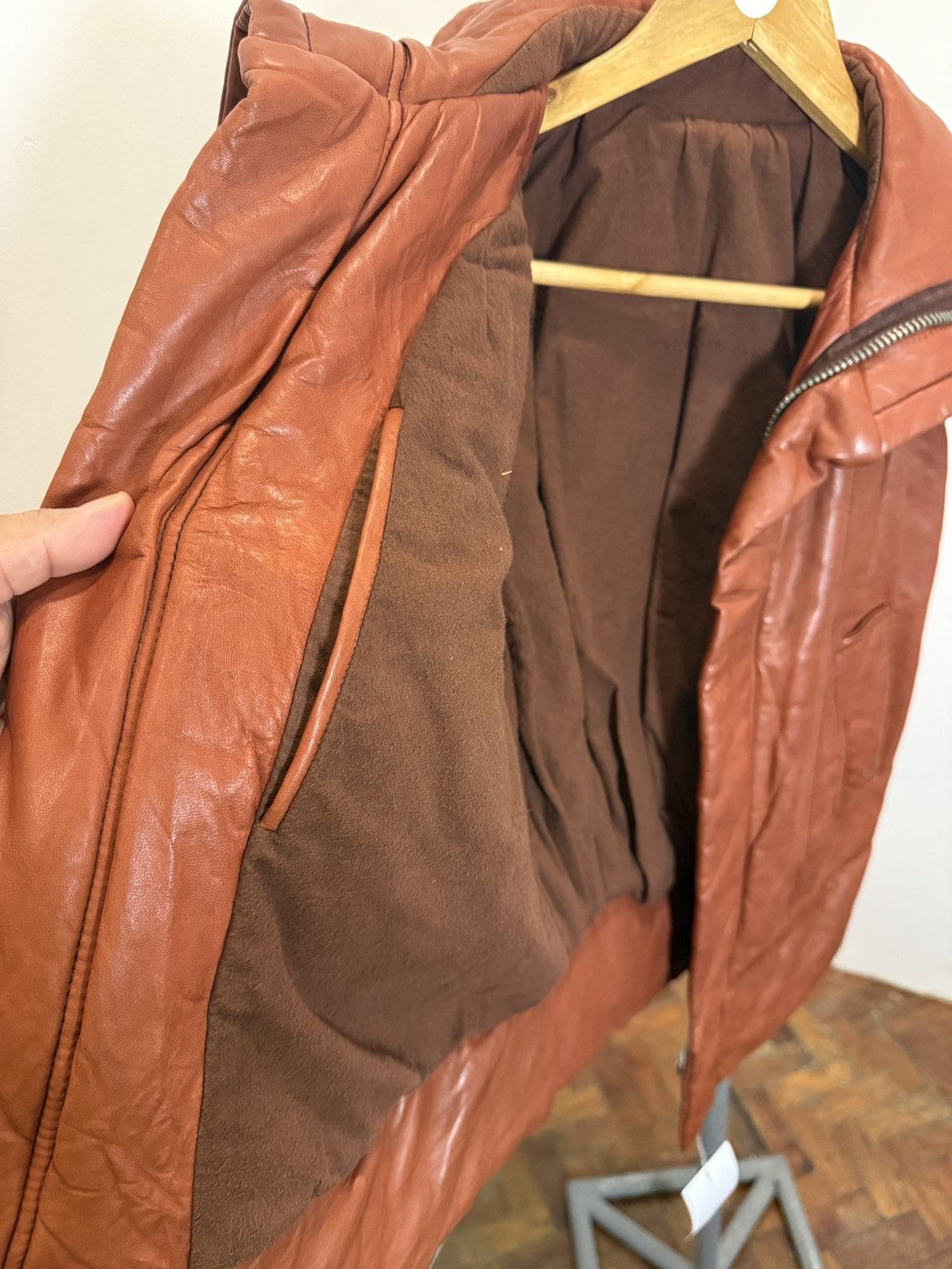 Rick Owens 2000’s Leather Vest Size US S / EU 44-46 / 1 - 8 Thumbnail