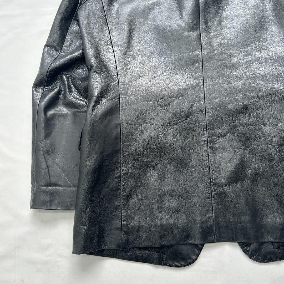 Yohji Yamamoto Yohji Yamamoto POUR HOMME 00aw Artisan era leather jacket Size US L / EU 52-54 / 3 - 9 Thumbnail