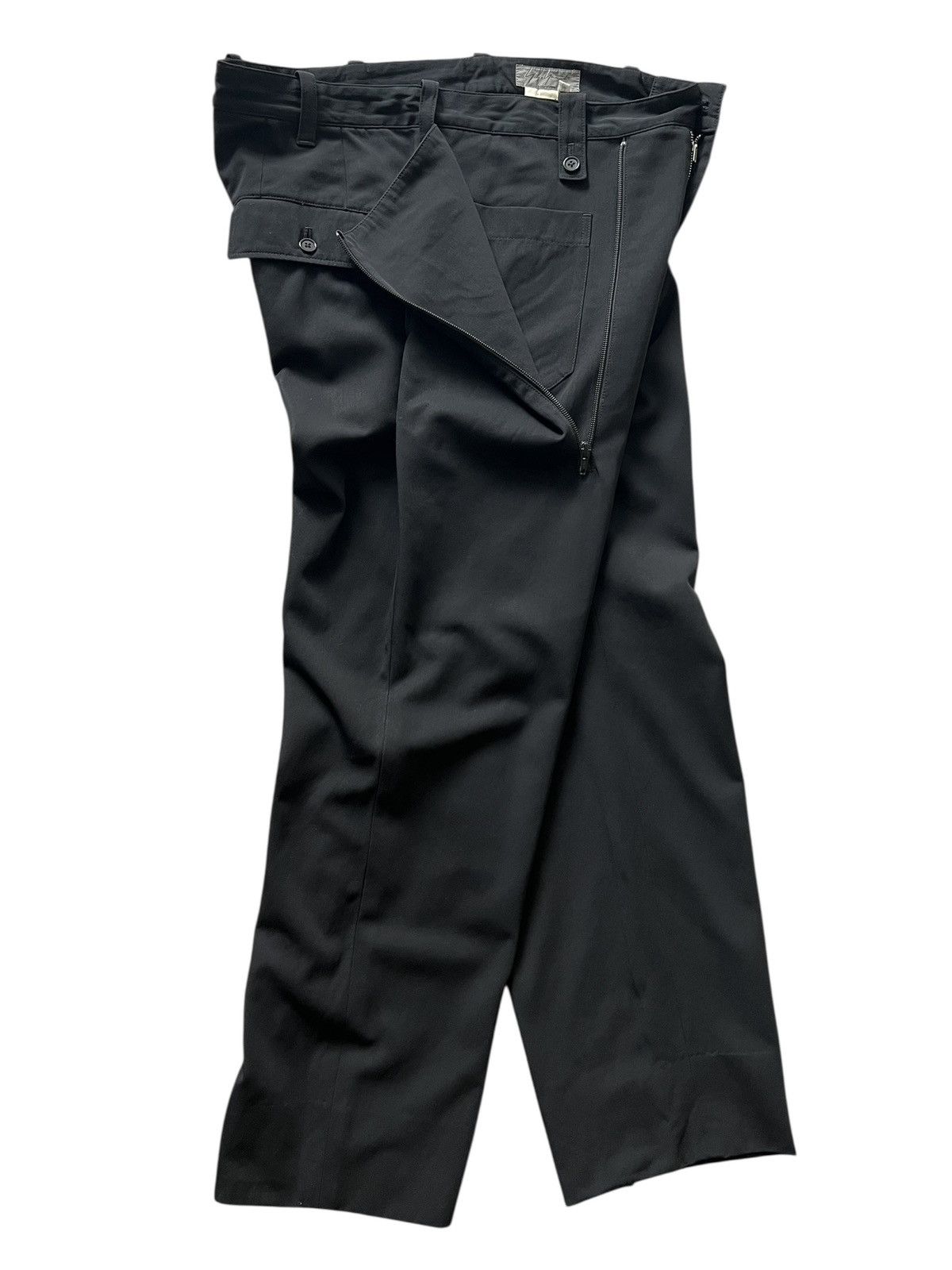 Yohji Yamamoto 1990s Yohji Yamamoto Pour Homme Hidden Pocket Wool Pants Size US 36 / EU 52 - 10 Thumbnail