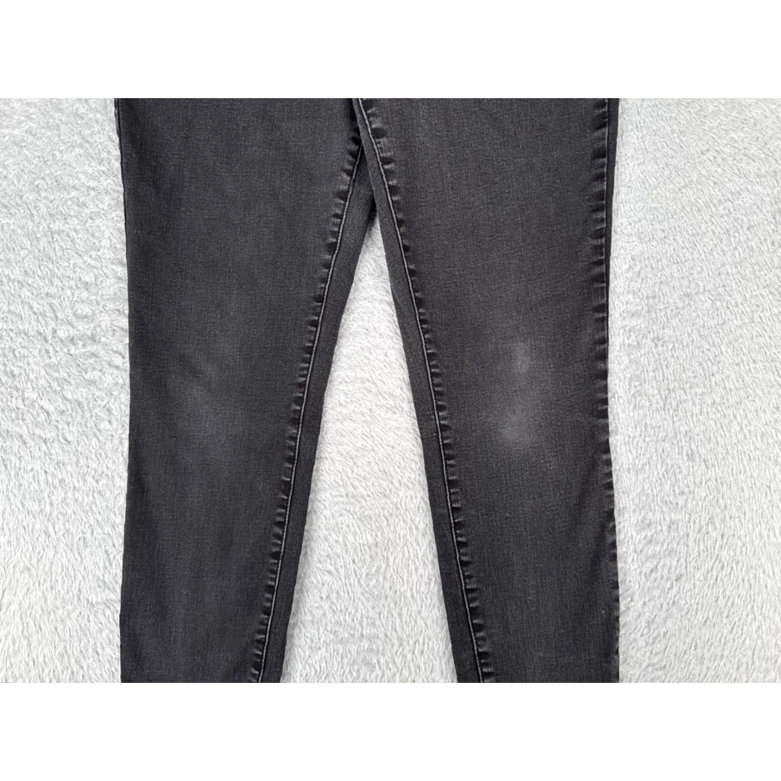 Vintage Maurices Jeans Womens Slim Skinny Mid Rise Black Cotton Blend 27x26 5-Pocket Denim Size 27" / US 4 / IT 40 - 3 Thumbnail