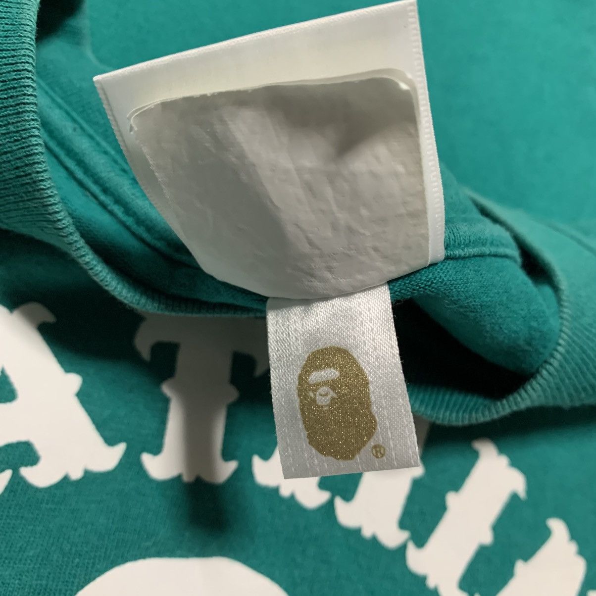Bape Bape Medium College Pirate Store Green Tee A Bathing Ape Size US M / EU 48-50 / 2 - 6 Thumbnail