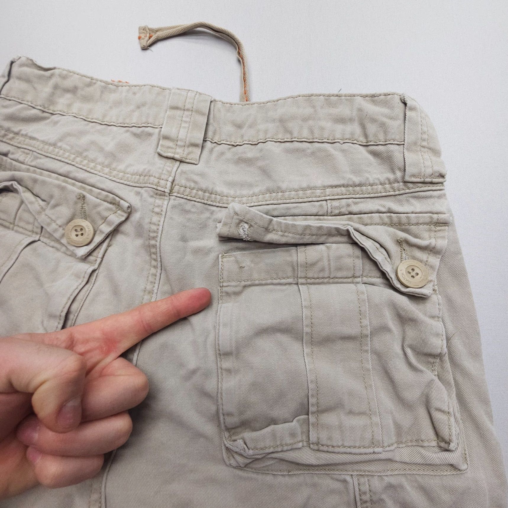 Vintage Matchstick Pants Cargo Men's Small 29 Beige Twill 5-Pocket Design Regular Straight 5-Pocket Cargo Style USA 80s? Size US 29 - 5 Thumbnail