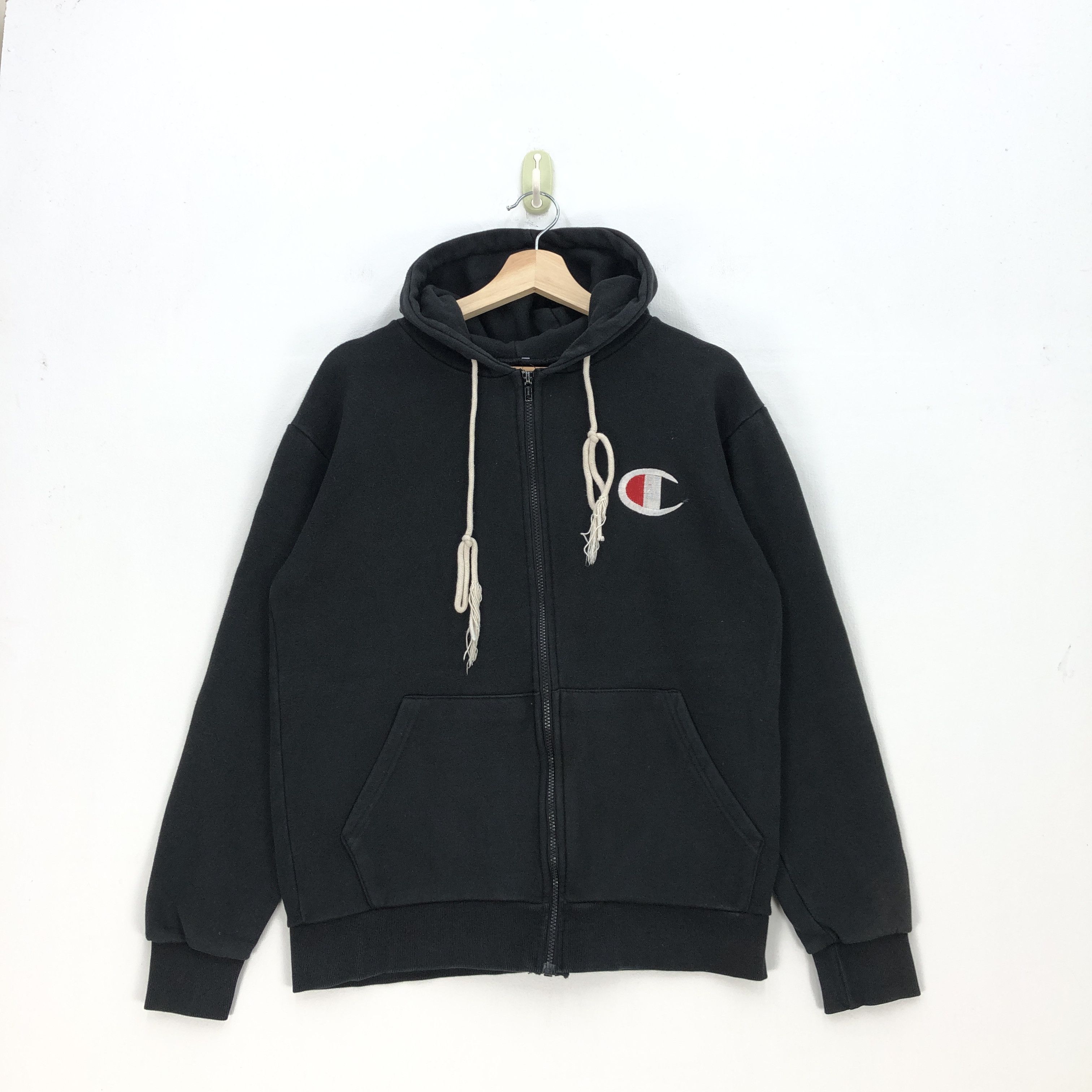 Champion × Vintage Vintage Champion Sweater Hoodie Champion Hooded Sweater Size US L / EU 52-54 / 3 - 1 Thumbnail