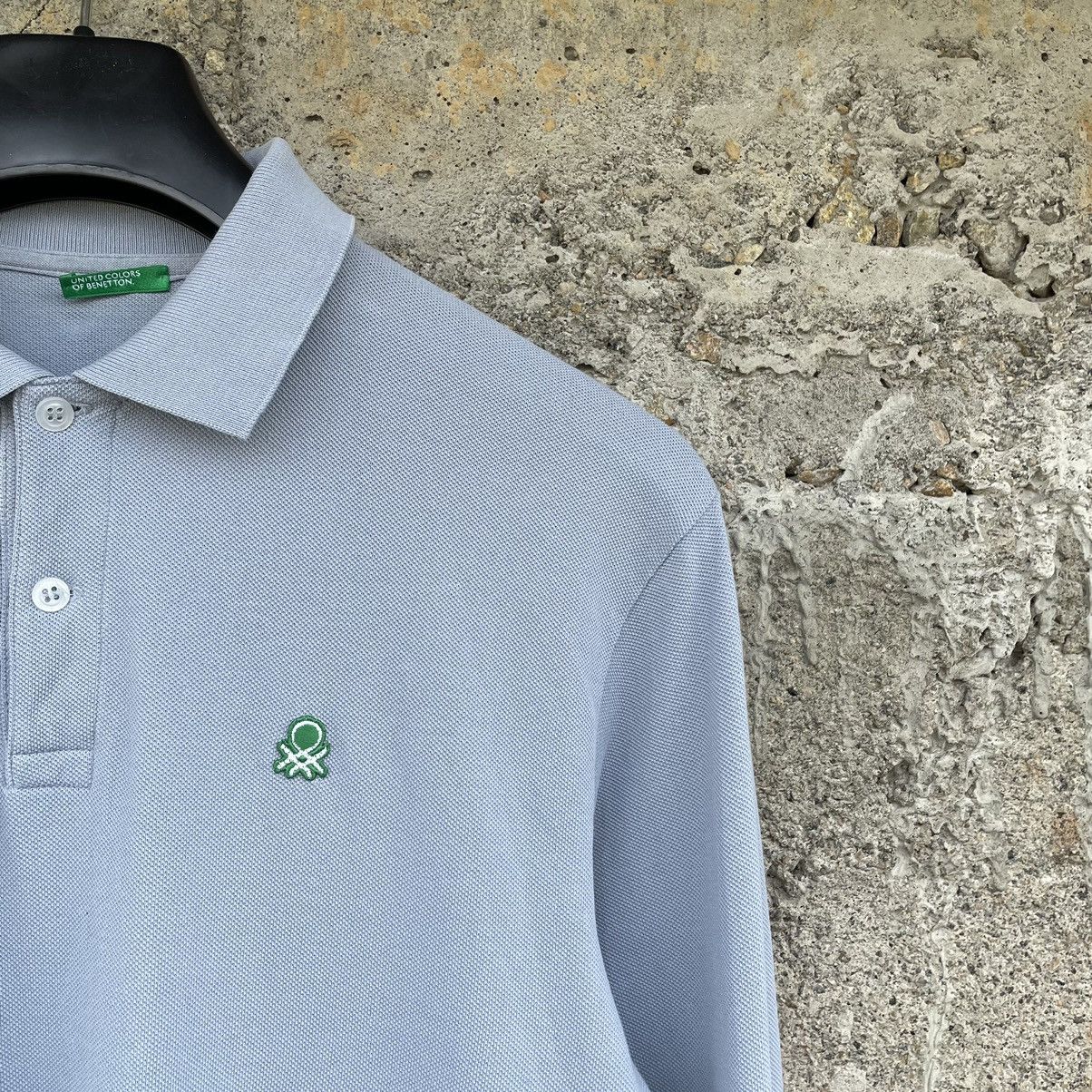 Benetton Vintage Benetton Longsleeve T-shirts Basic Fit Old Money Size US S / EU 44-46 / 1 - 5 Thumbnail