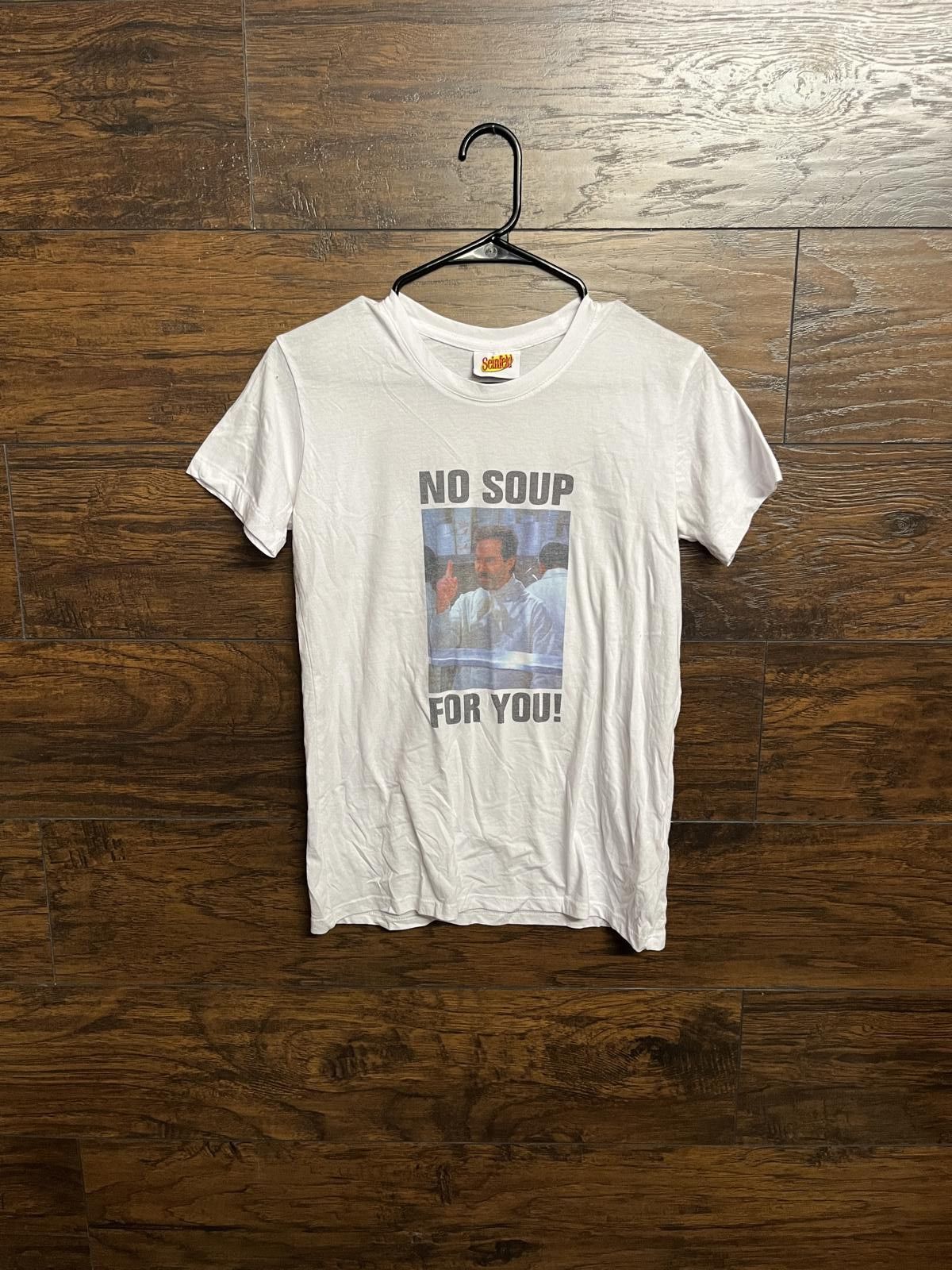 Designer Seinfeld No Soup For You T-shirt - Soup Nazi Tee - XS Size US XS / EU 42 / 0 - 1 Thumbnail