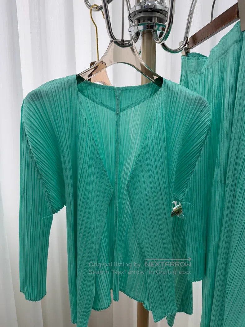 Issey Miyake Issey Miyake Mint Green Coat Size S / US 4 / IT 40 - 3 Thumbnail