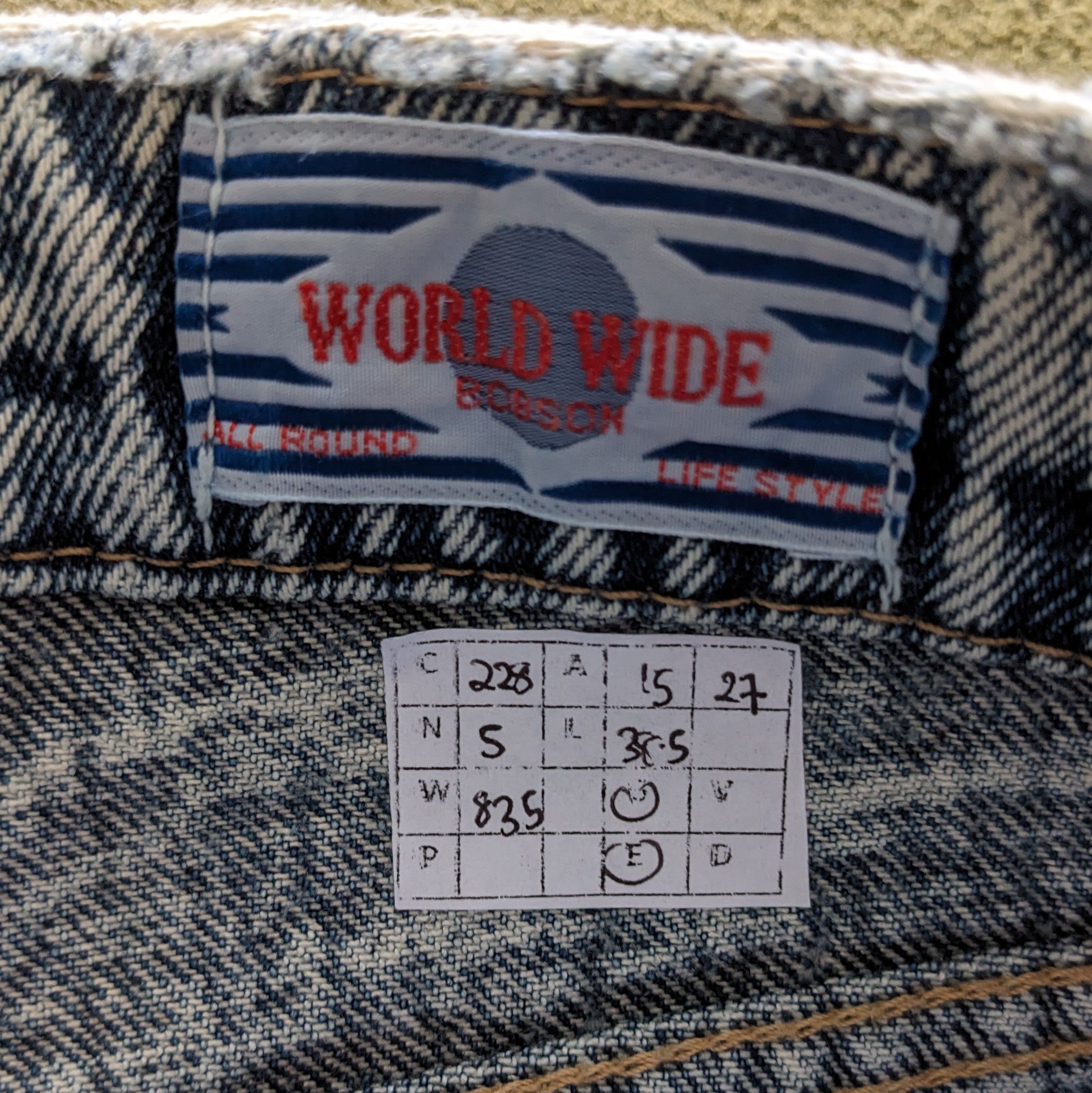 Other Vintage SUPER BARREL BOBSON American Denim Jeans Size US 30 / EU 46 - 11 Thumbnail