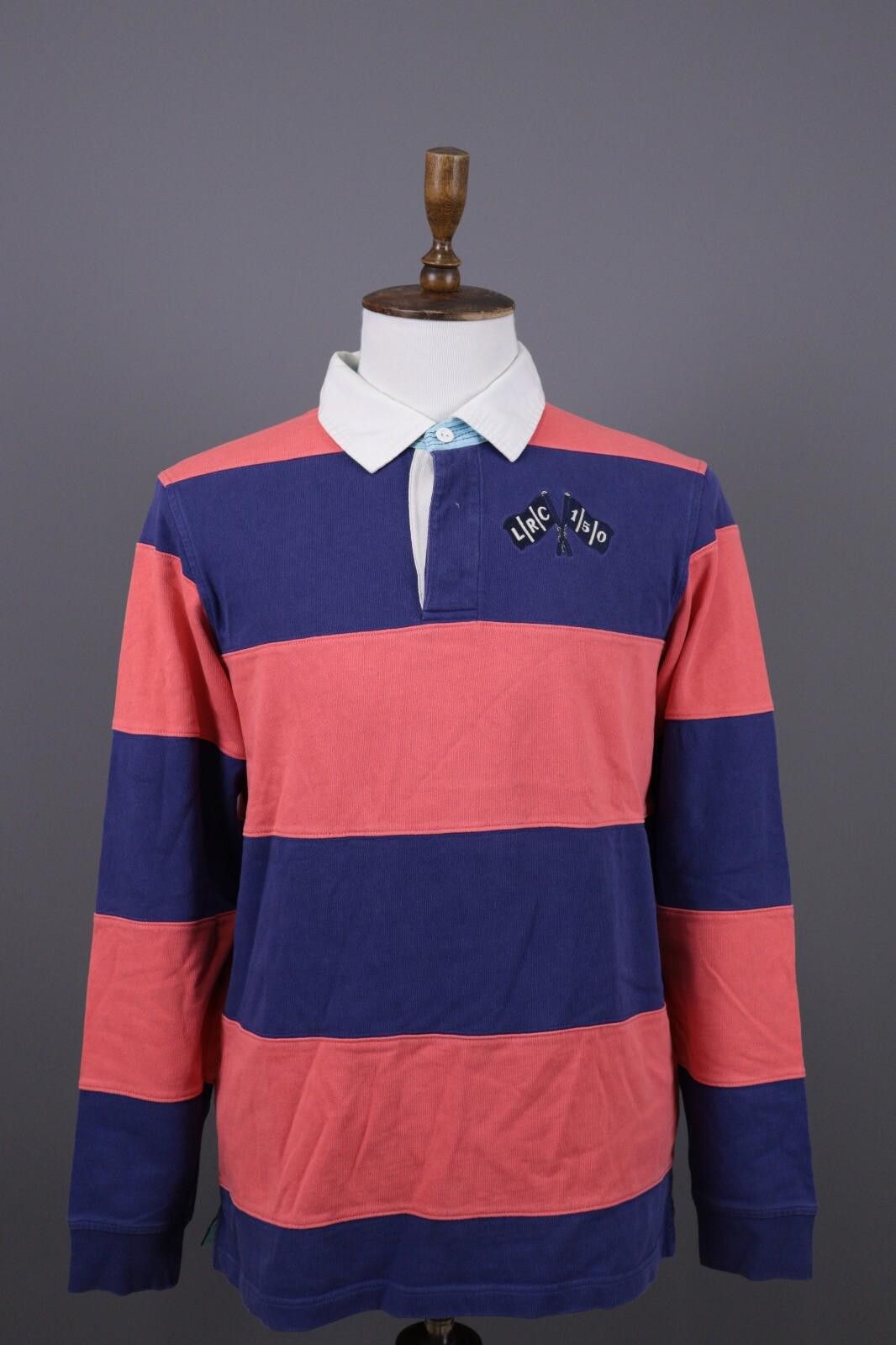 Designer Hackett London Tailored Fit Rugby Polo Sweater Size M Size US M / EU 48-50 / 2 - 1 Thumbnail
