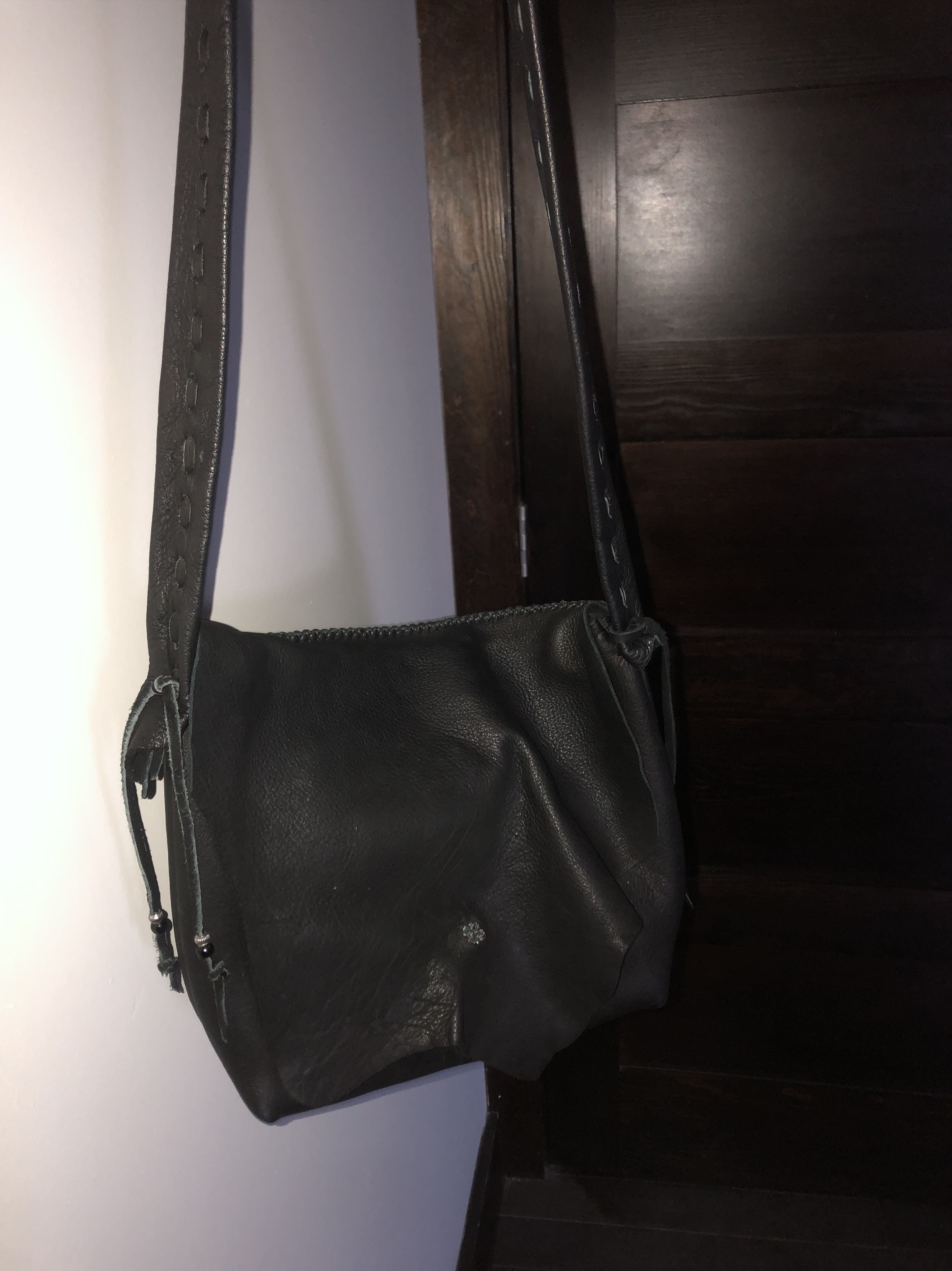 Other Nasngwam Black Deerskin Leather Bag Size ONE SIZE - 2 Thumbnail
