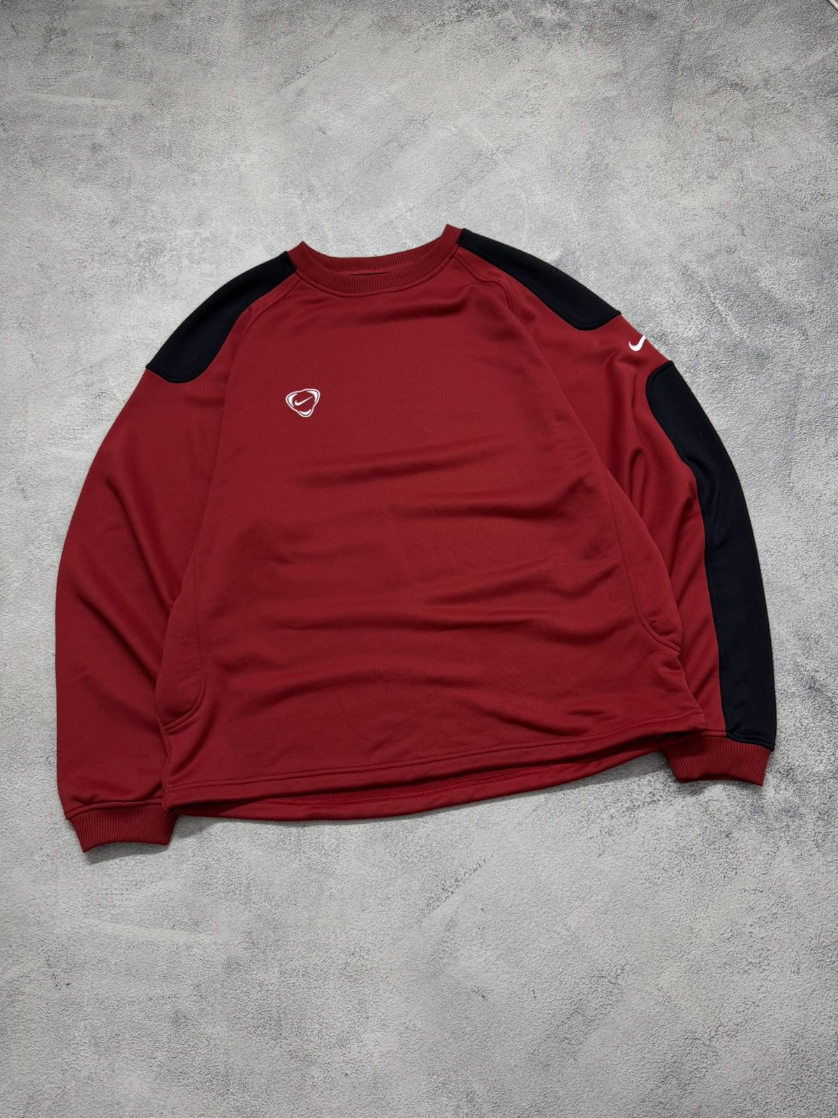 Nike Vintage Y2k Nike Mini Swoosh Sweatshirt 90’s Size US XL / EU 56 / 4 - 4 Thumbnail
