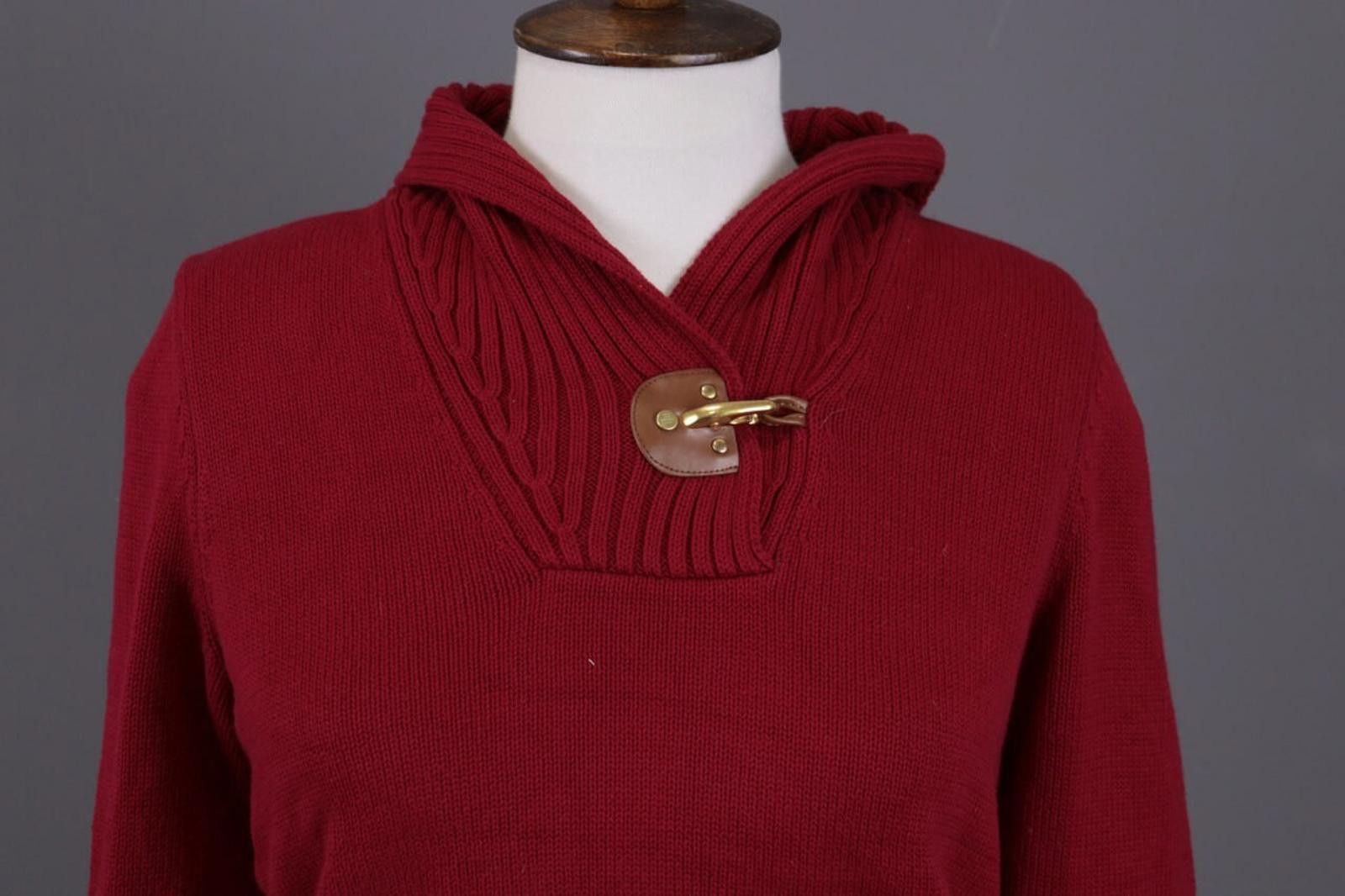 Lauren Ralph Lauren Lauren Ralph Lauren Red High Neck Jumper Sweater Size S Size S / US 4 / IT 40 - 2 Thumbnail