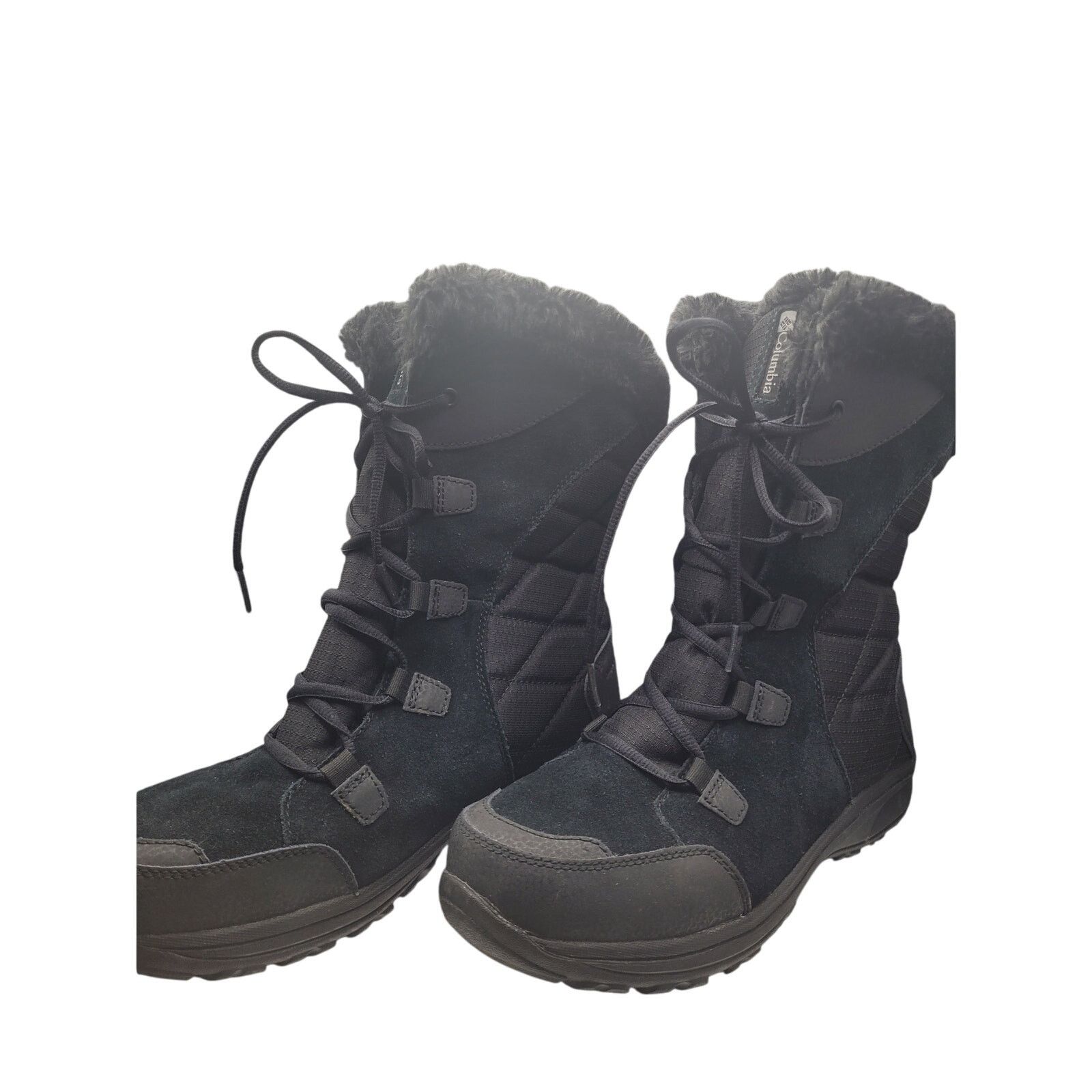 Columbia Columbia Ice Maiden Snow boots Blk Leather Waterproof Sz 9.5 Size US 9.5 / IT 39.5 - 3 Thumbnail