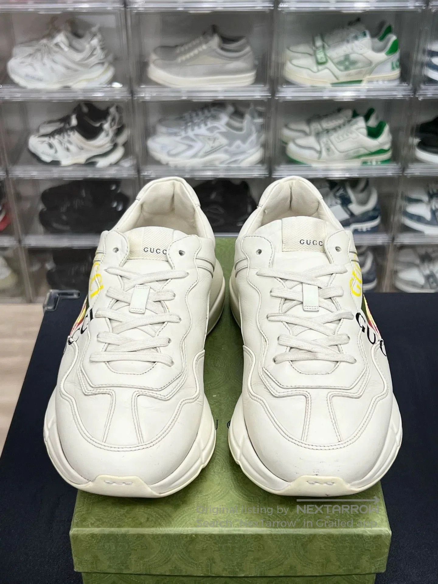 Gucci gucci rhyton dad sneakers with logo. Size US 10 / EU 43 - 2 Thumbnail