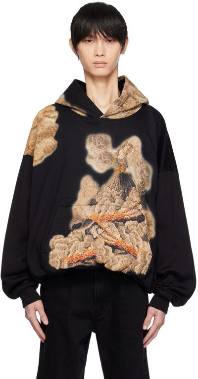 Wooyoungmi o1mris0824 Volcano Print Hoodie in Black Size US S / EU 44-46 / 1 - 5 Thumbnail