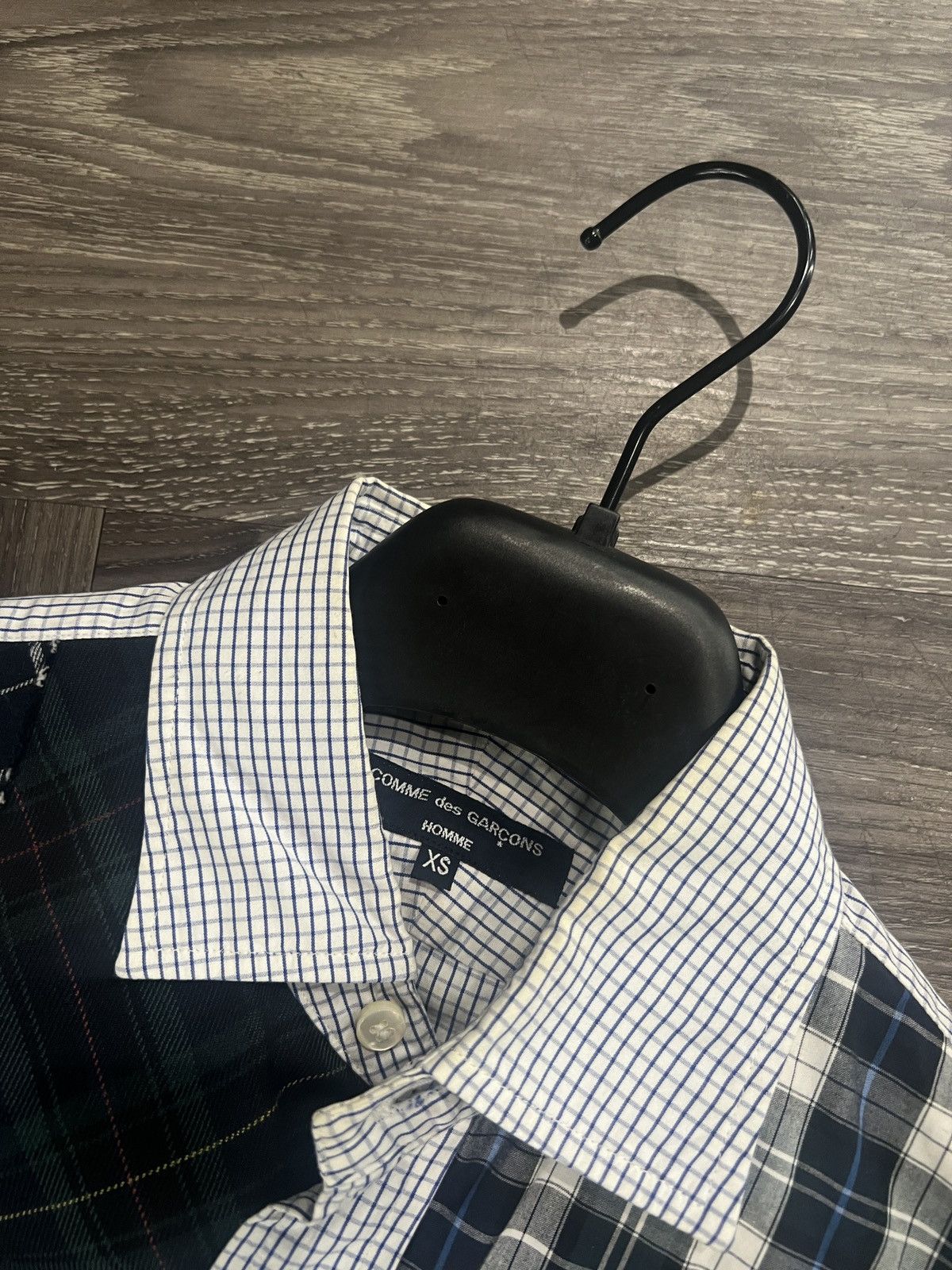 Comme des Garcons Homme AW14 Comme Des Garcons Homme Patchwork Checkered Shirt Size US XS / EU 42 / 0 - 3 Thumbnail