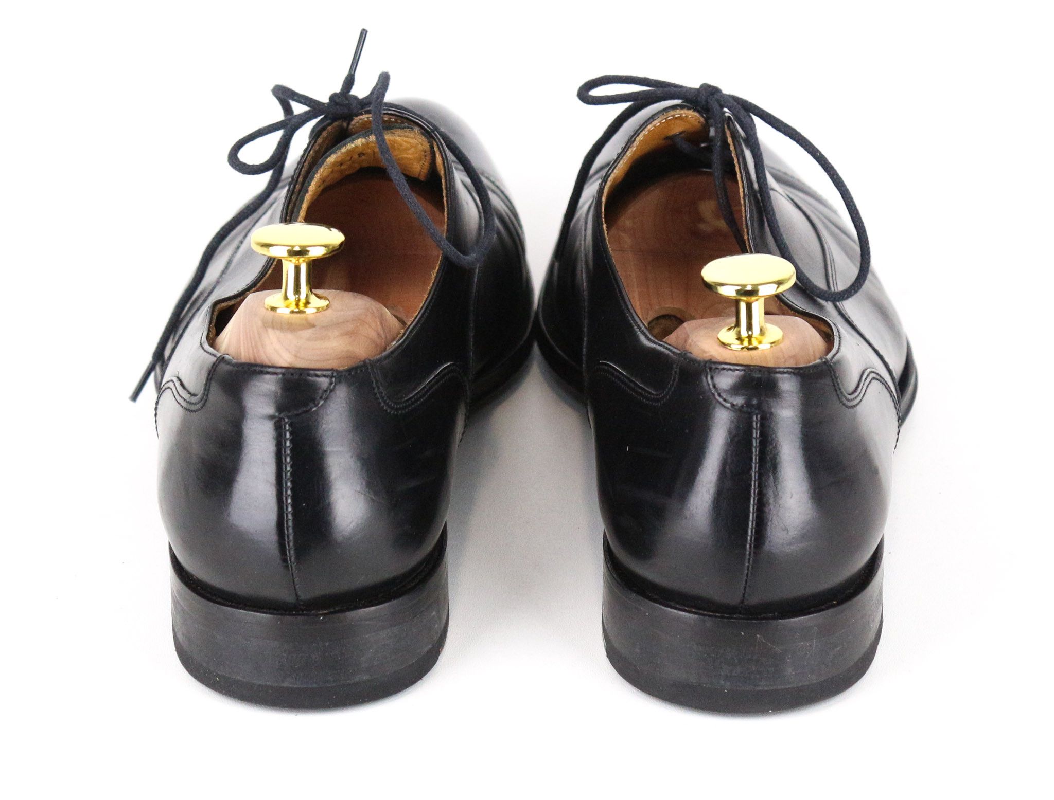 Suitsupply EU41 Black Leather Laced Low-Top Shoes 73212 Size US 8 / EU 41 - 3 Thumbnail