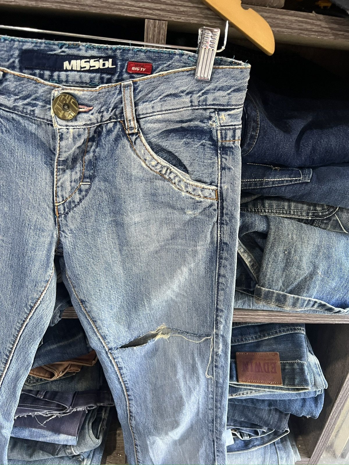Miss Sixty 🔥Made in Italy Miss Sixty Distressed Denim Size 29" - 6 Thumbnail