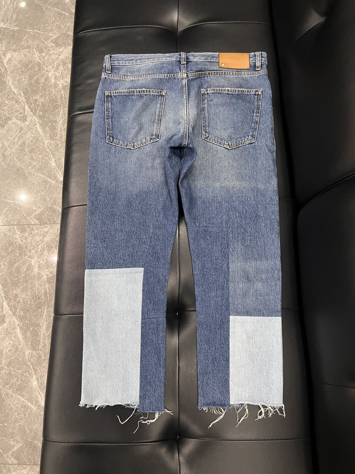 Valentino Valentino Patchwork Distressed Denim Jeans Size US 32 / EU 48 - 2 Thumbnail