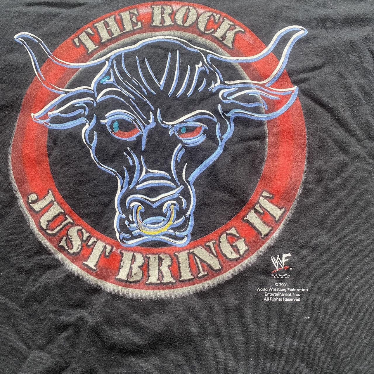 Vintage × WWE Vintage 2001 The Rock WWE WWF Tee Size US L / EU 52-54 / 3 - 2 Thumbnail