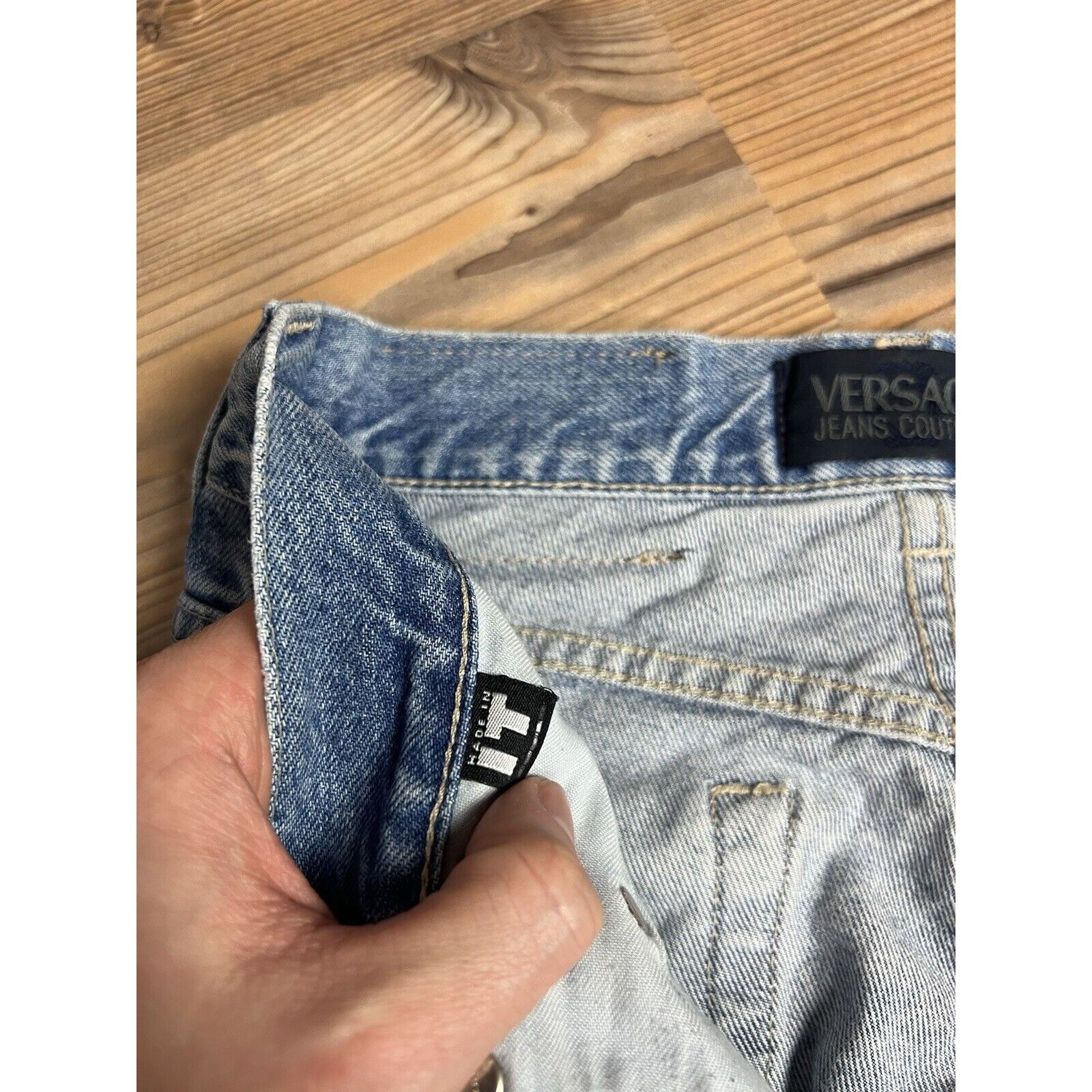 Versace Jeans Couture Versace Couture VTG Medusa Light Blue Straight High Waist Je Size 30" / US 8 / IT 44 - 14 Thumbnail