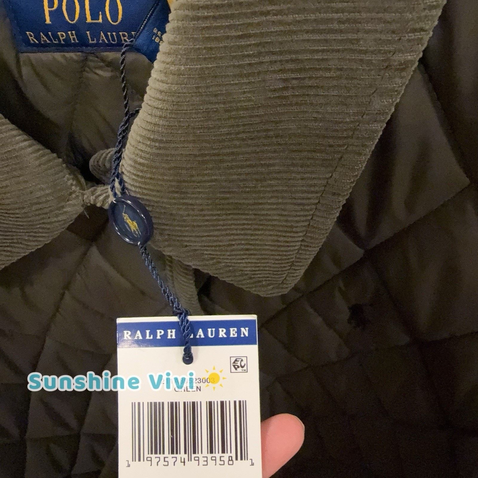 Lauren Ralph Lauren NWT Ralph Lauren Polo Women Quilted Barn Jacket Large Green Size L / US 10 / IT 46 - 8 Thumbnail