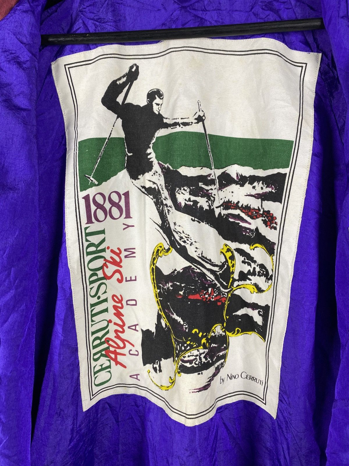 Cerruti 1881 Vintage Cerruti 1881 Sport Windbreaker Burgundy Graphic Ski Size US M / EU 48-50 / 2 - 10 Thumbnail