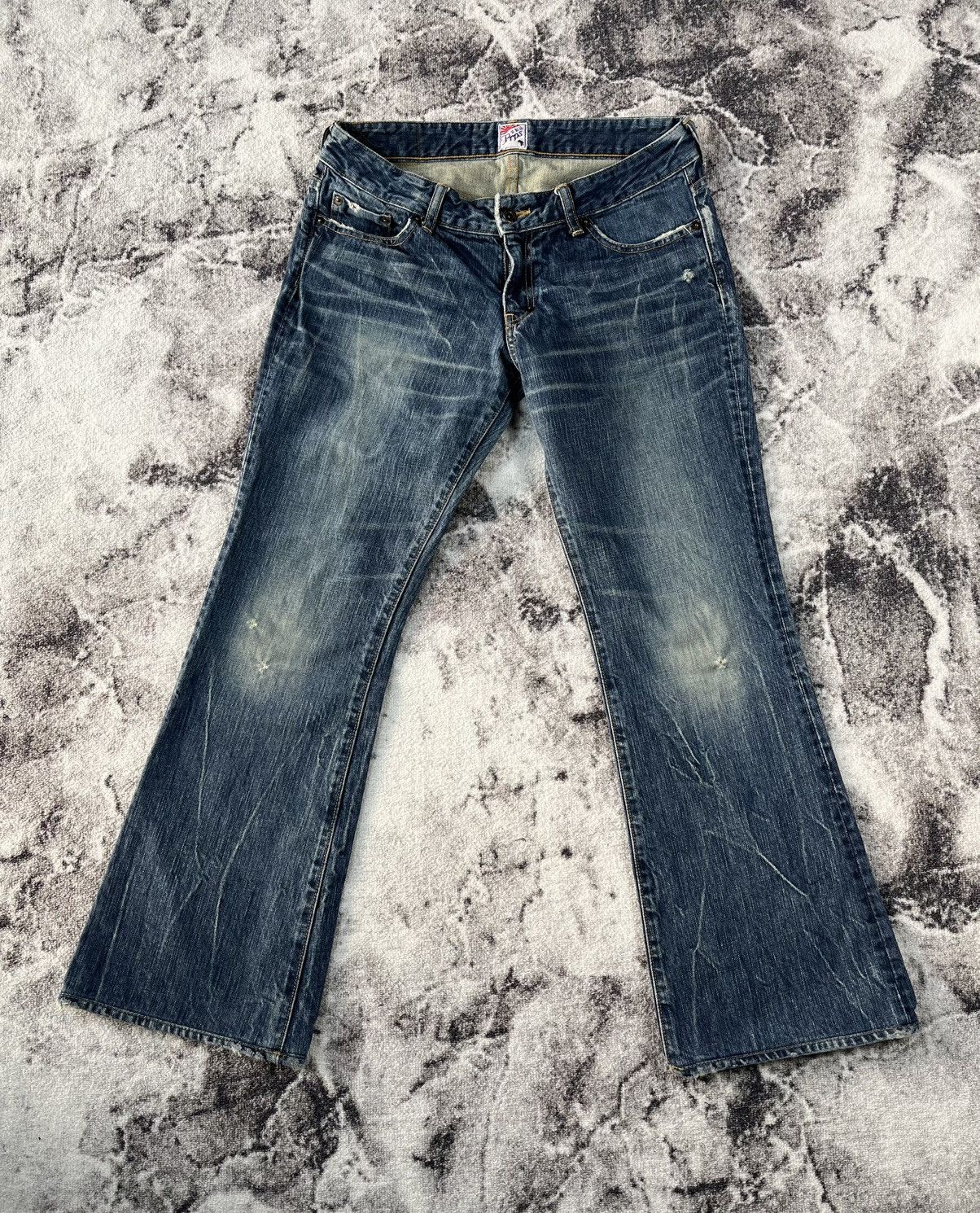 Prps PRPS Japan Selvedge Distressed Bootcut Denim 31 Size US 31 - 1 Thumbnail
