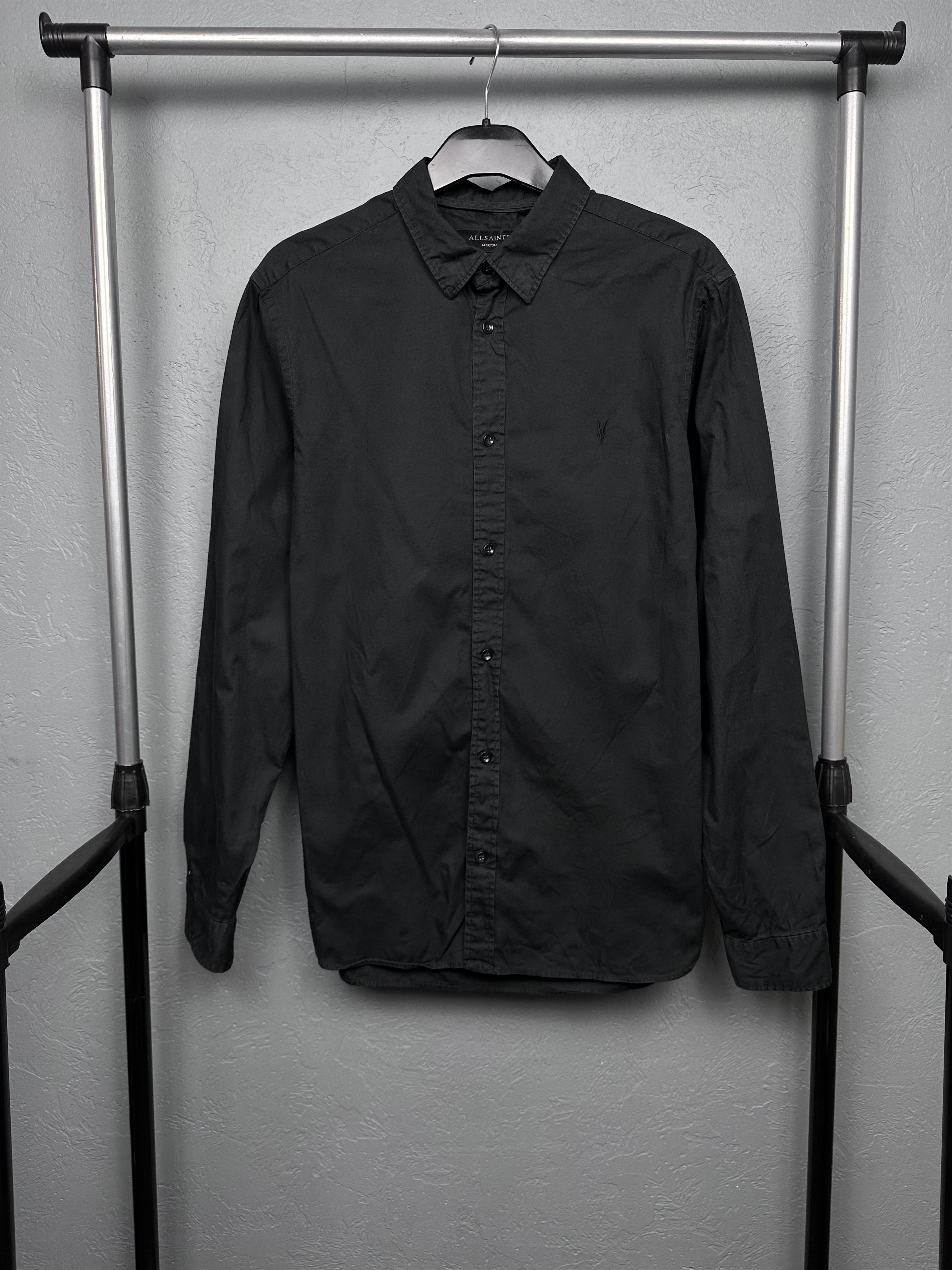 Allsaints Allsaints Mens Redondo Long Sleeve Shirt Size US M / EU 48-50 / 2 - 1 Thumbnail