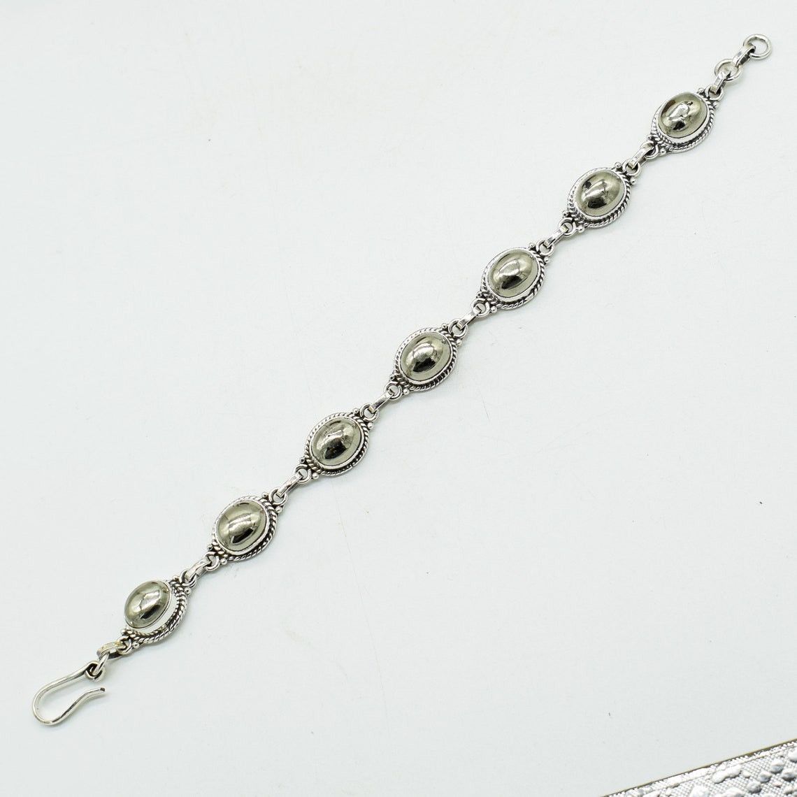 Handmade Natural Powerful Pyrite Stone Bracelet, Gift For Her Size ONE SIZE - 2 Thumbnail