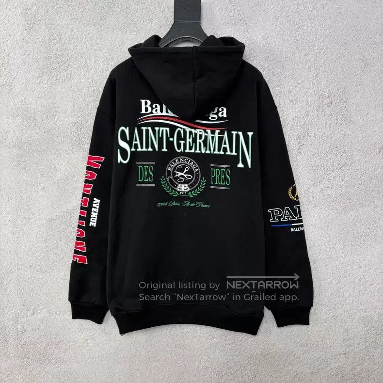 Balenciaga Balenciaga Multi-Element Wave Black Hoodie Size US S / EU 44-46 / 1 - 2 Thumbnail