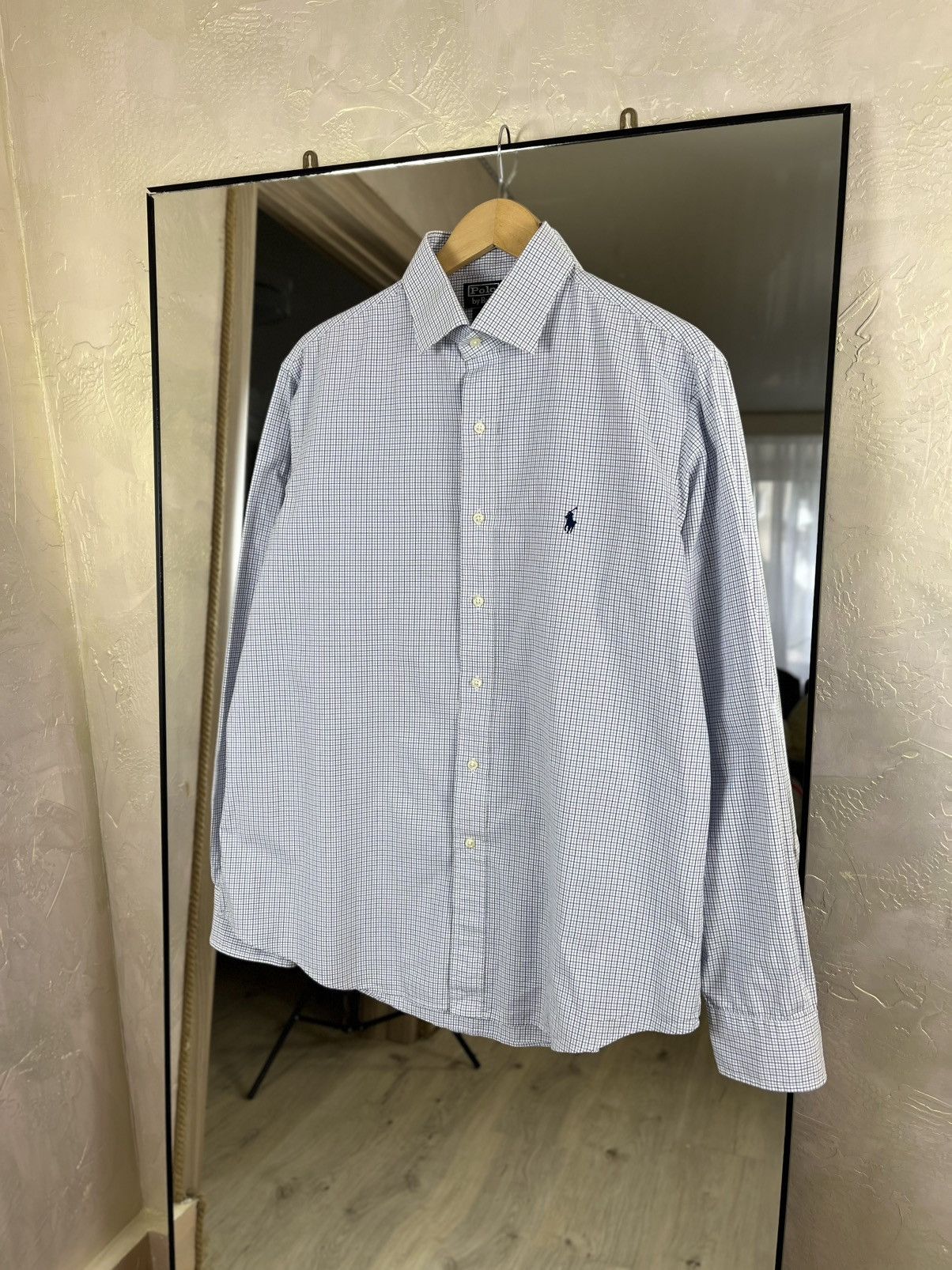 Polo Ralph Lauren Polo Ralph Lauren Regent CustomFit Spread Collar Check Shirt Size US XL / EU 56 / 4 - 1 Thumbnail