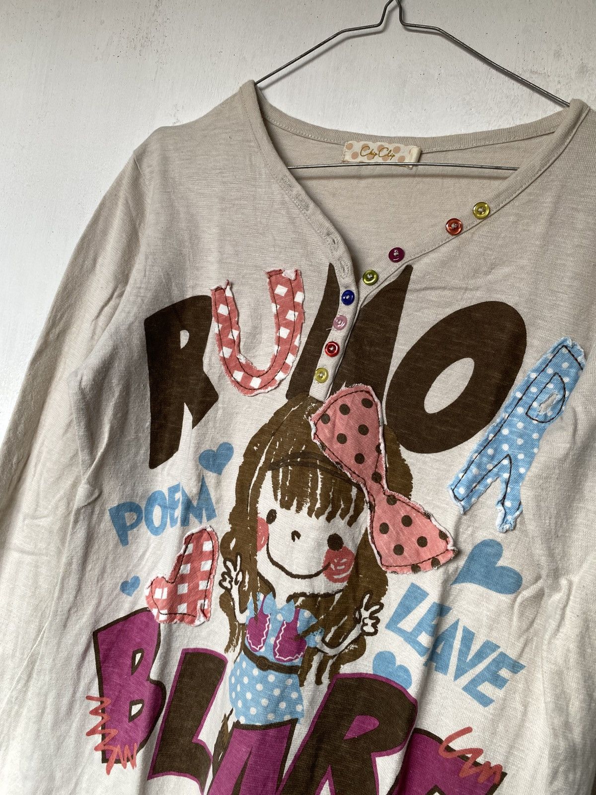 Beauty Beast × If Six Was Nine × Japanese Brand Clip Clip Poem Multi Button Longsleeve Size US M / EU 48-50 / 2 - 3 Thumbnail