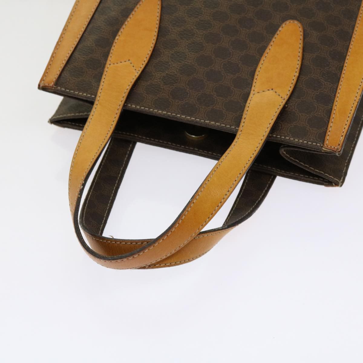 Celine CELINE Macadam Canvas Hand Bag Pvc Brown Size ONE SIZE - 7 Thumbnail