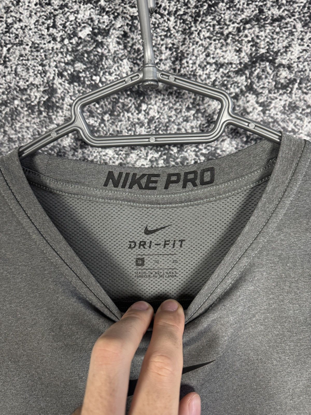Nike Nike Pro Compression Long Sleeve T-Shirt Fitness Top Gray XL Size US XL / EU 56 / 4 - 8 Thumbnail