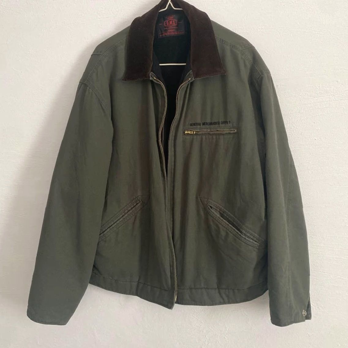 Olive BEAMS GMS Duck Short Blouson OLIVE Size M Unisex Adults Jacket Size US 31 - 2 Thumbnail