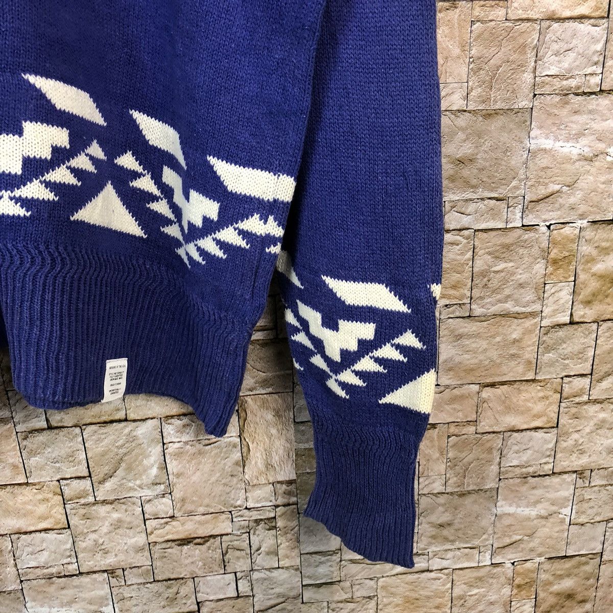 Japanese Brand Azul Purple navajo Knitwear sweatshirt #A1062 Size US L / EU 52-54 / 3 - 8 Thumbnail