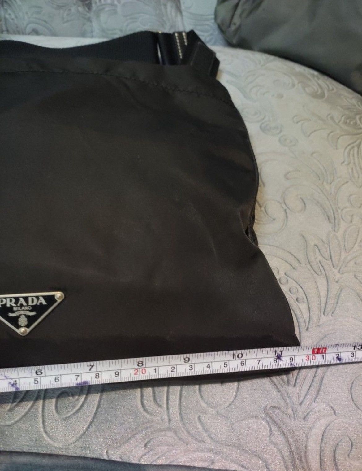 Prada Authentic Prada Nylon Black Crossbody Bag Size ONE SIZE - 10 Thumbnail