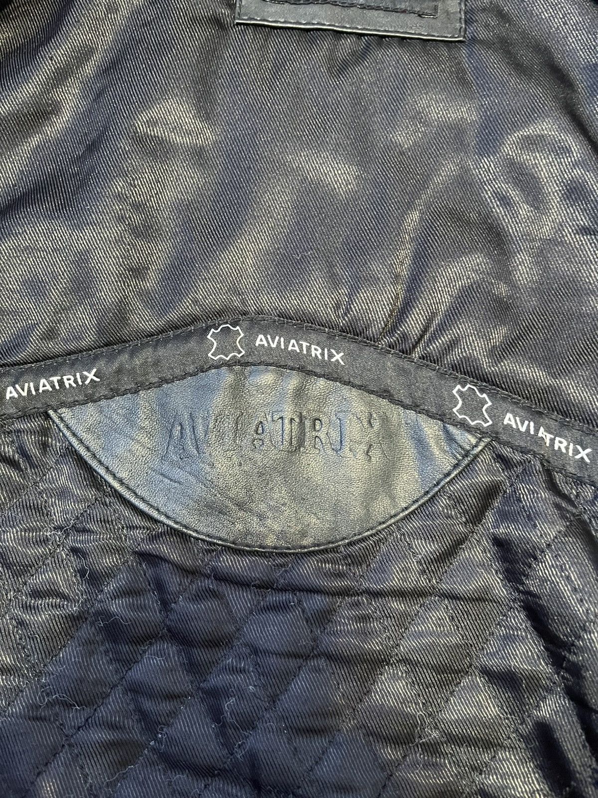 Genuine Leather × Leather Aviatrix Black Leather Bomber Jacket Size S Size US S / EU 44-46 / 1 - 9 Thumbnail