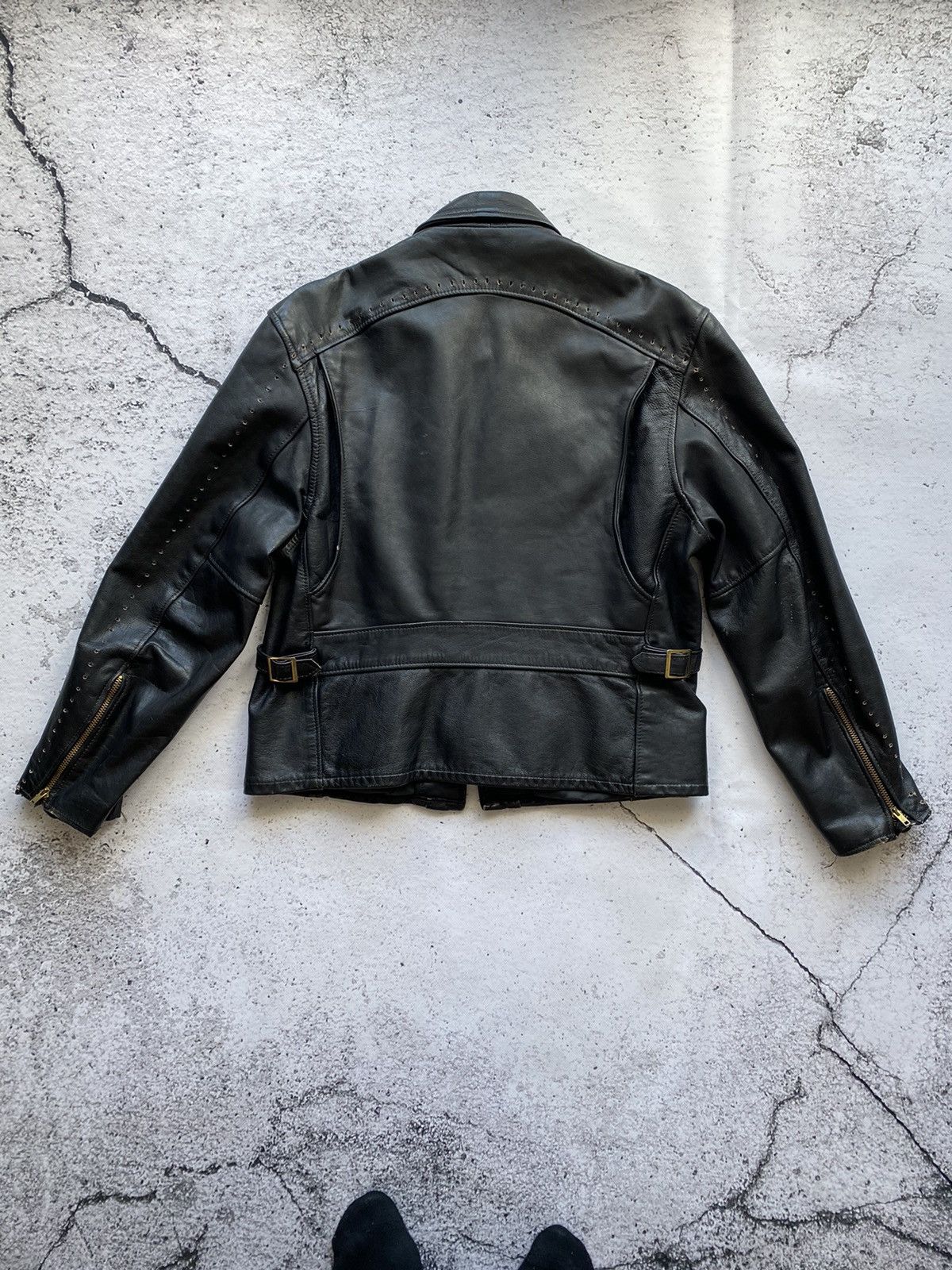 Other Steinmark men’s rare leather motorcycle jacket talon zipper Size US S / EU 44-46 / 1 - 6 Thumbnail