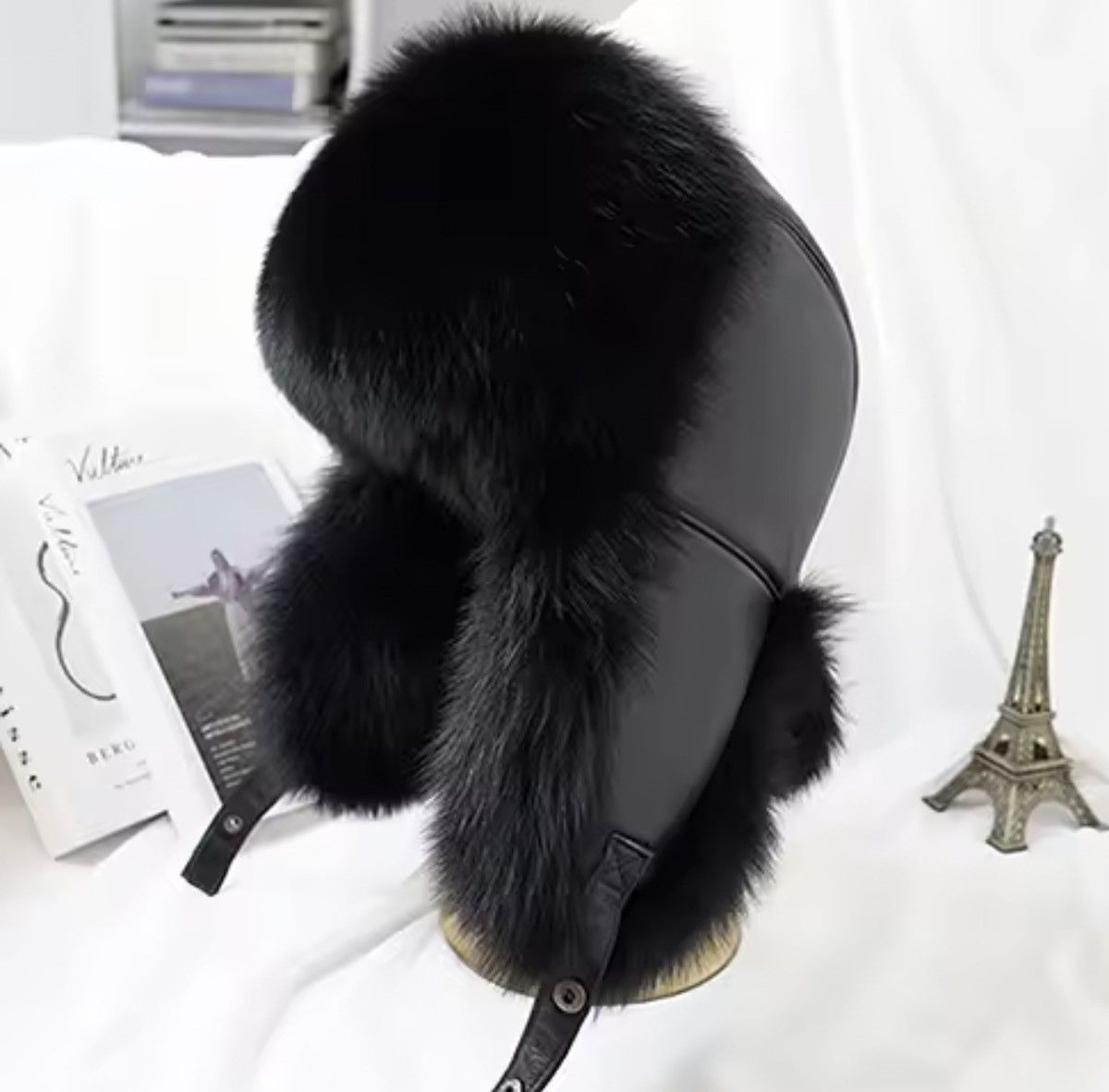 Japanese Brand Real Fur Ushanka Winter Russian Hat Size M Size ONE SIZE - 2 Thumbnail