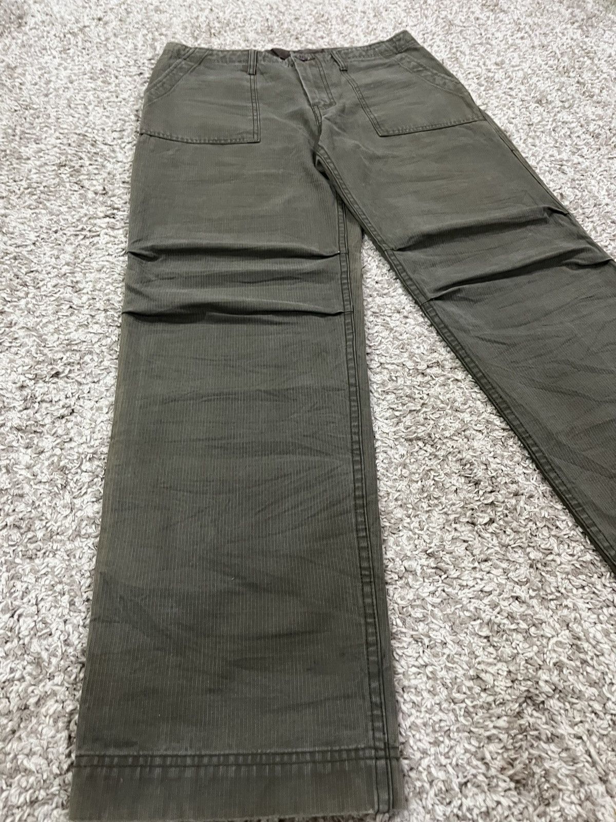 Orslow VINTAGE 🔥 Twenty Works HBT Orslow Style Fatigue Pants Size US 33 - 4 Thumbnail