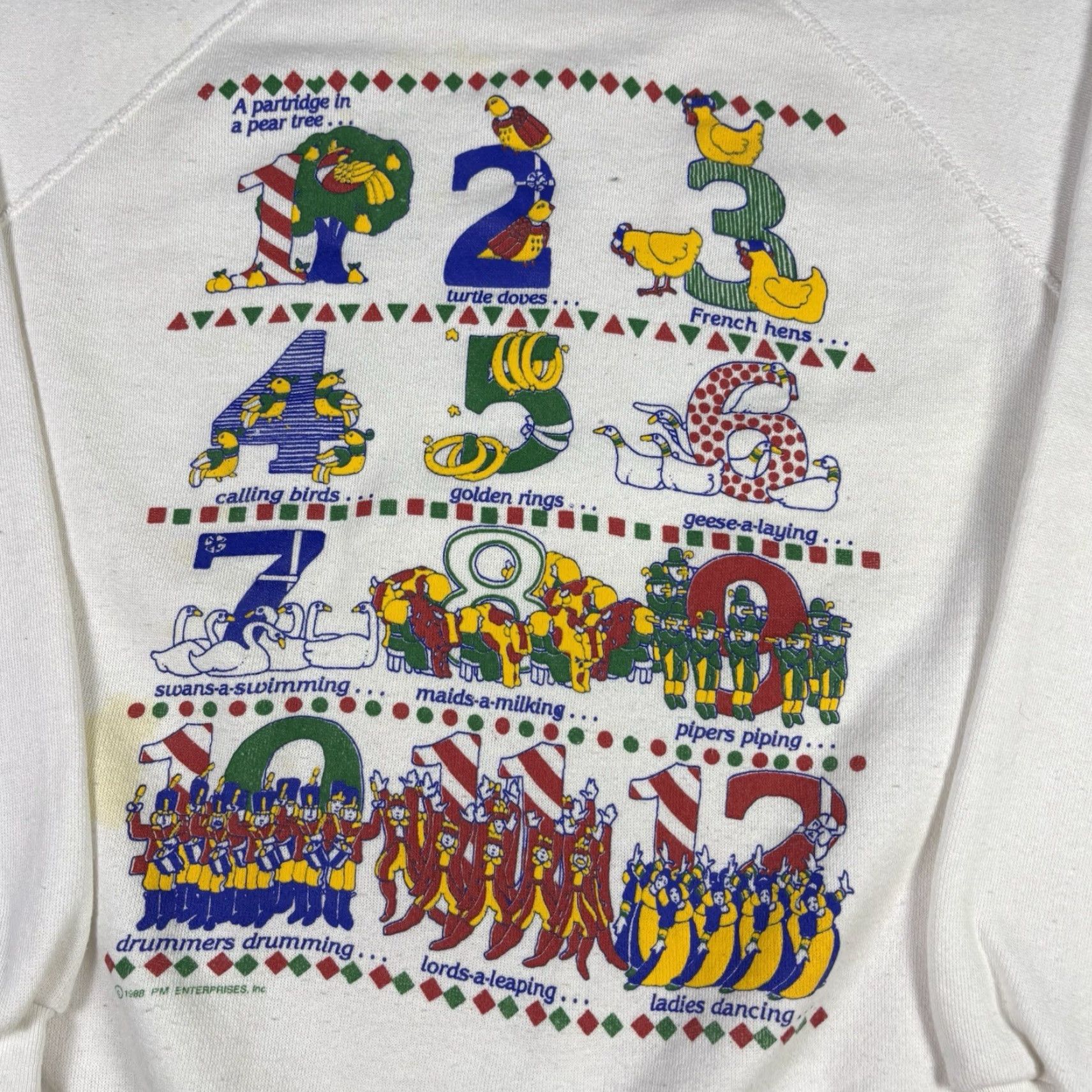 Vintage VINTAGE Christmas Sweatshirt Crewneck White Pullover 80s Adult XL Holiday Size US XL / EU 56 / 4 - 6 Thumbnail