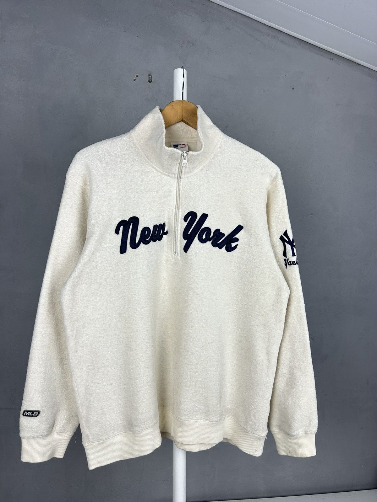 MLB MLB New York Yankees Fleece 1/4 Zip Sweatshirt Size L Size US L / EU 52-54 / 3 - 2 Thumbnail