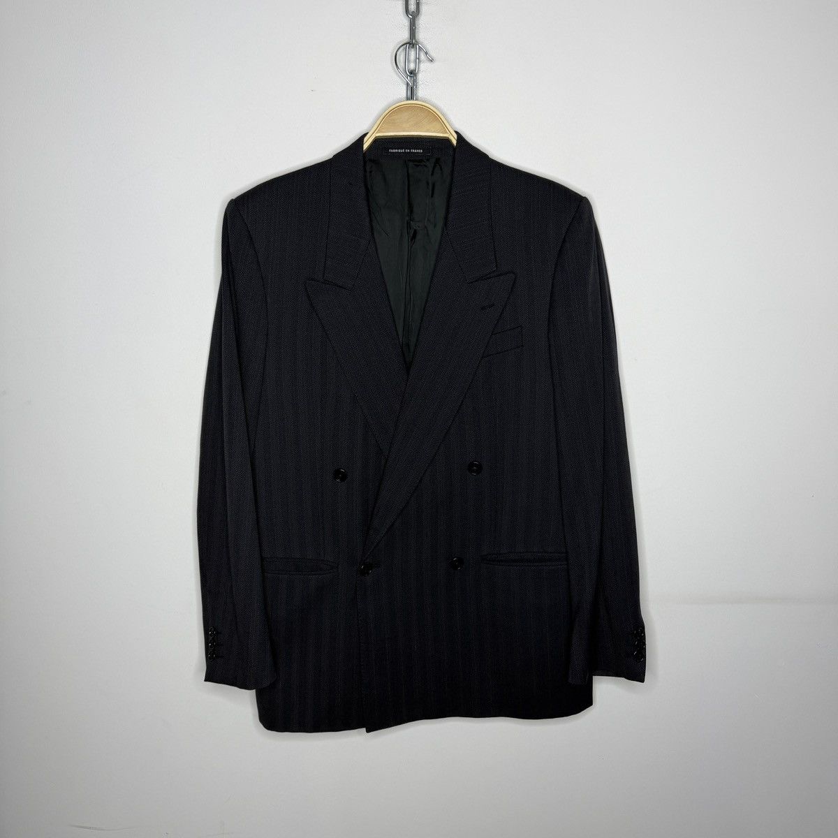 Yves Saint Laurent Vintage Yves Saint Laurent Double Breasted Wool Blazer Size 48R - 1 Thumbnail