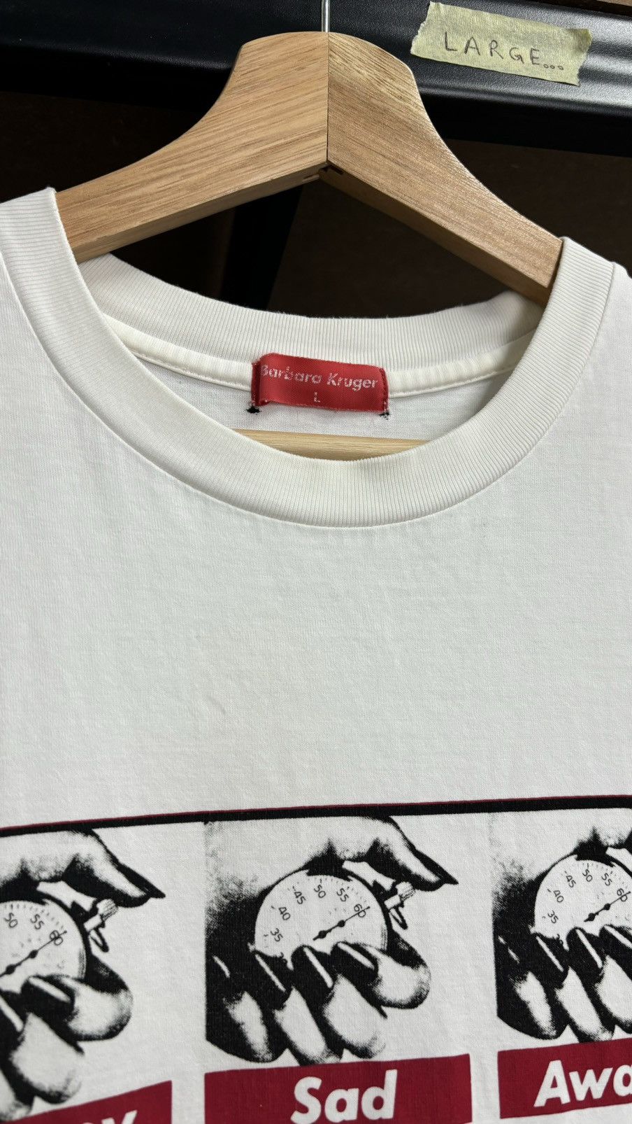Barbara Kruger × Vintage RARE! Vintage Barbara Kruger Happy Awake Art Size US L / EU 52-54 / 3 - 5 Thumbnail