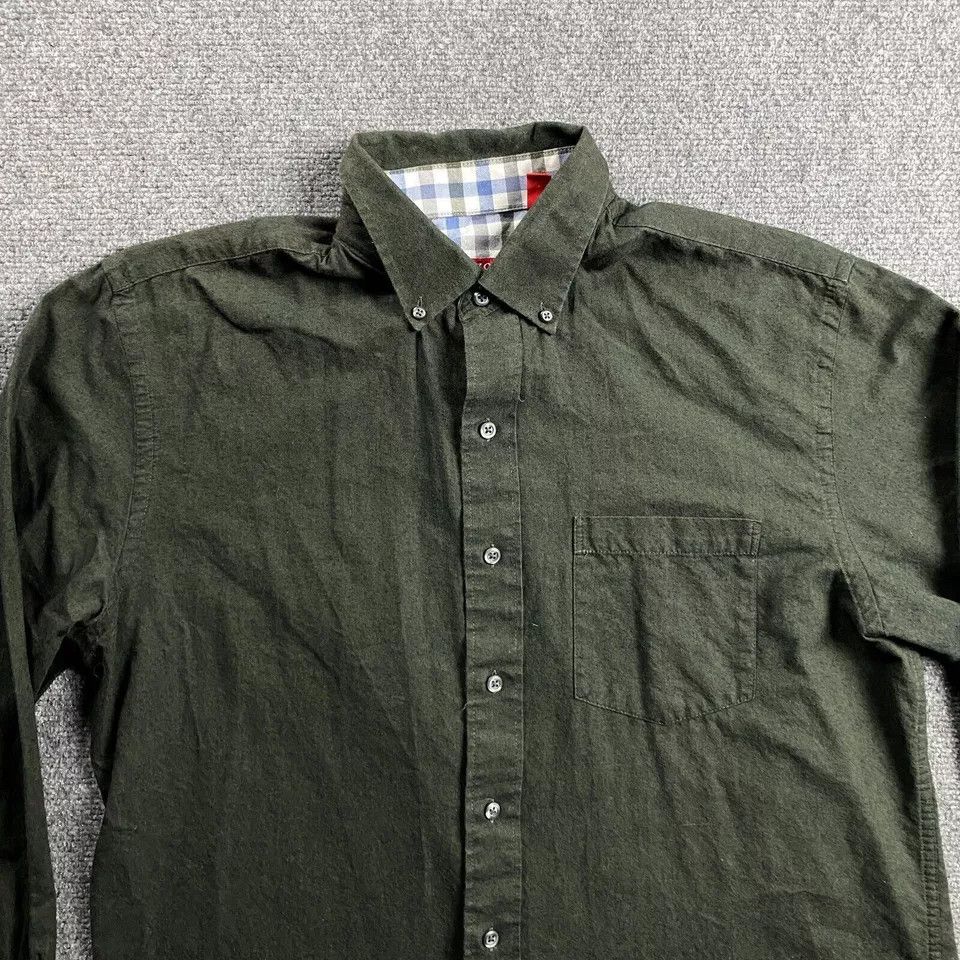 Izod Izod Flannel Shirt Men's Medium Green Button Down Size US M / EU 48-50 / 2 - 2 Thumbnail
