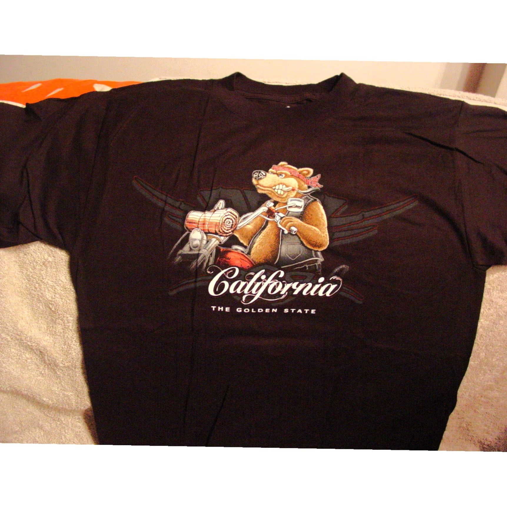 Vintage California Bear Motorcycle Mens T Shirt Extra Large XL Size US M / EU 48-50 / 2 - 2 Thumbnail