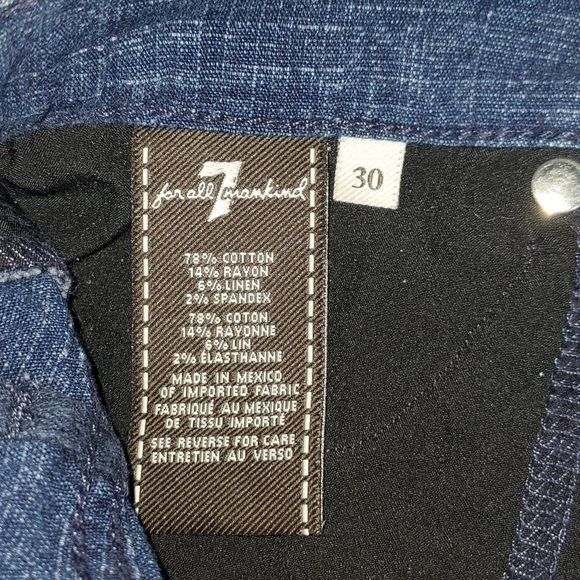 7 For All Mankind 7 For All Mankind High Waisted Sz. 30 Capris Size 30" / US 8 / IT 44 - 6 Thumbnail