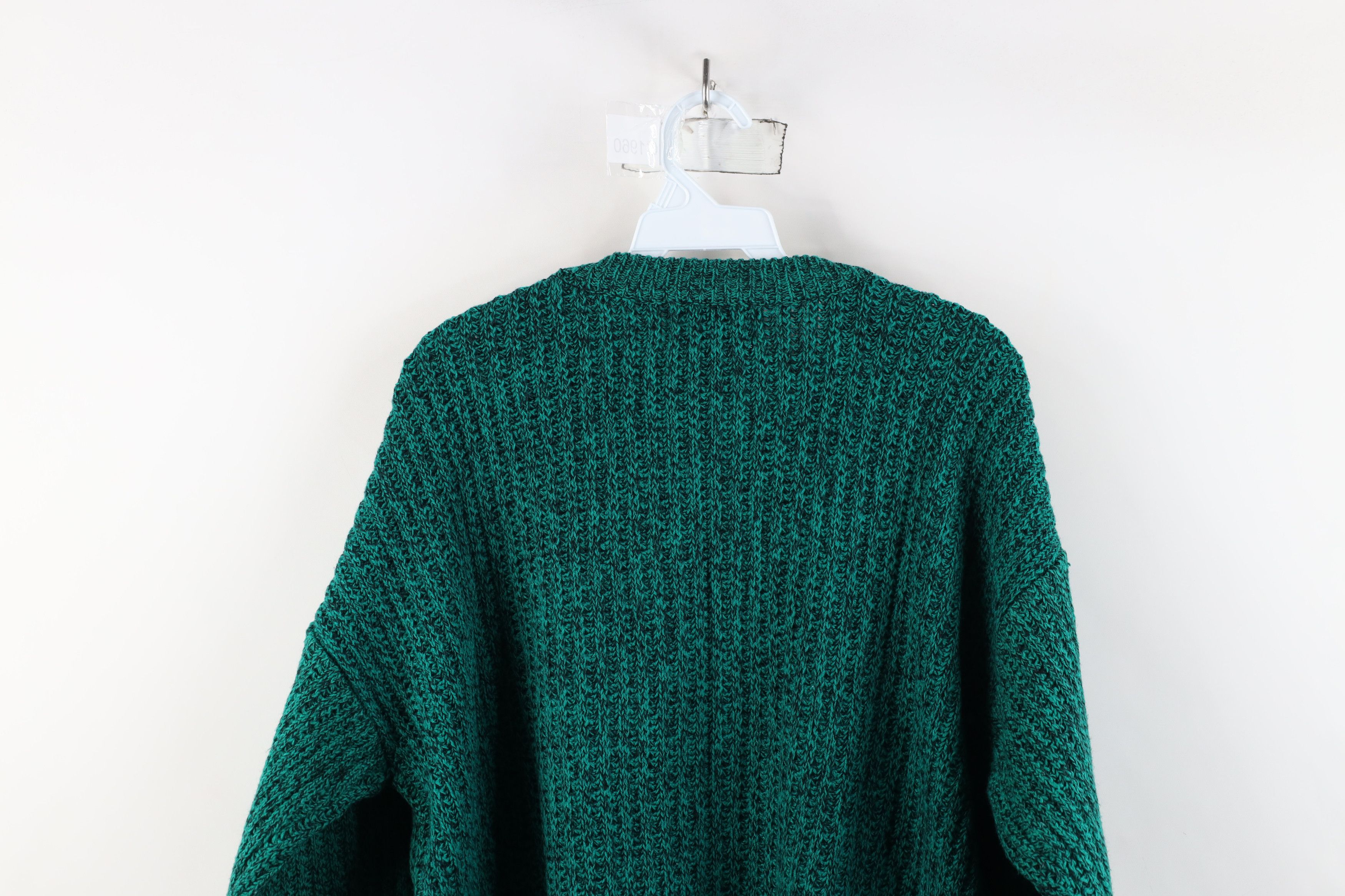 Vintage Vintage 90s Streetwear Chunky Ribbed Knit Crewneck Sweater Size US L / EU 52-54 / 3 - 8 Thumbnail