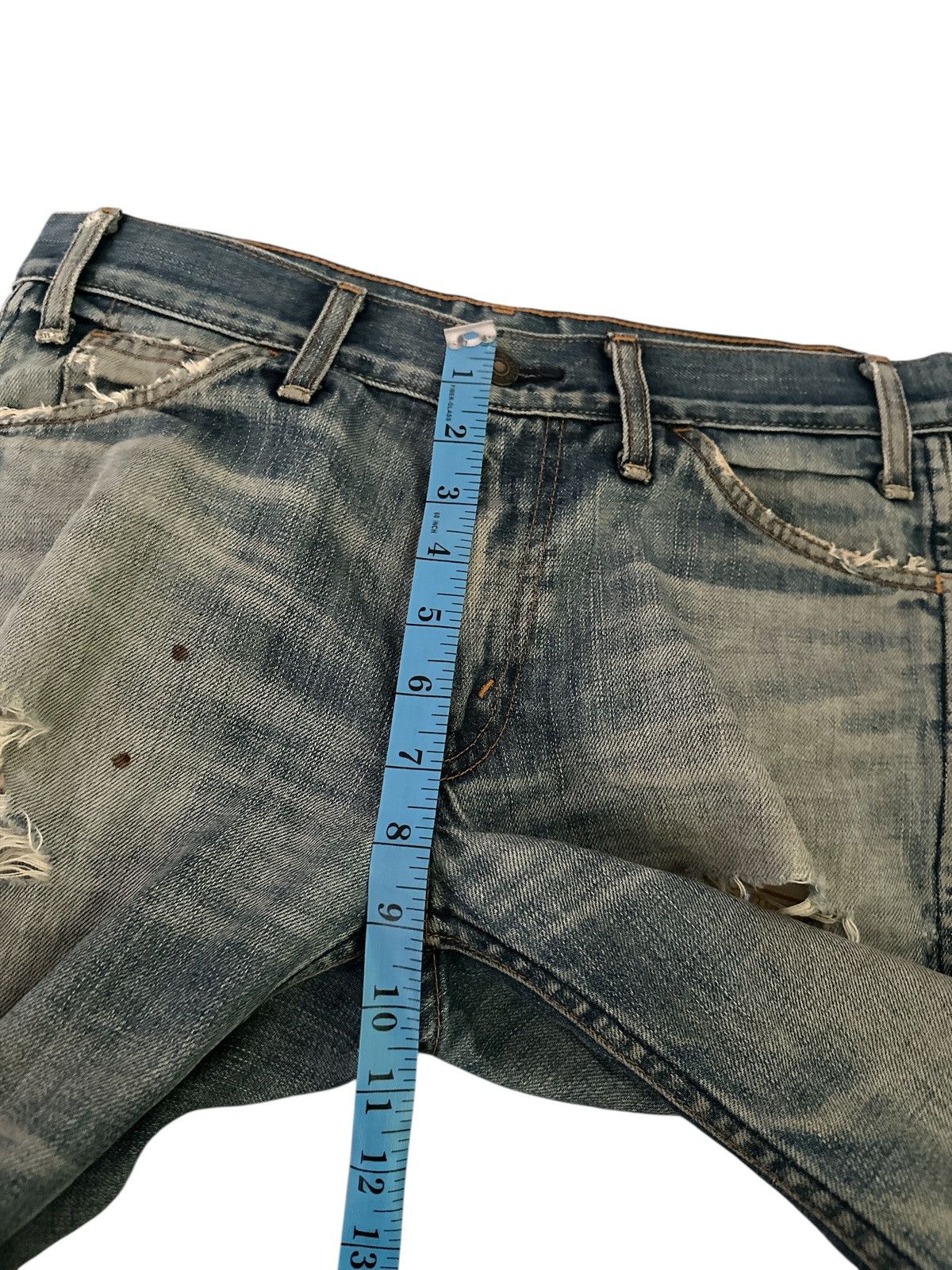 Levi's Distress Levis Vintage Orange Tagg Big E Japan. Size US 32 / EU 48 - 12 Thumbnail